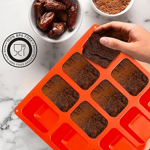 Miniatura 8 de Mini molde de silicona (2 piezas) 12 moldes antiadherentes para hornear  Molde rectangular de 2.9 x 2 x 1 pulgada  Explora el arte culinario con