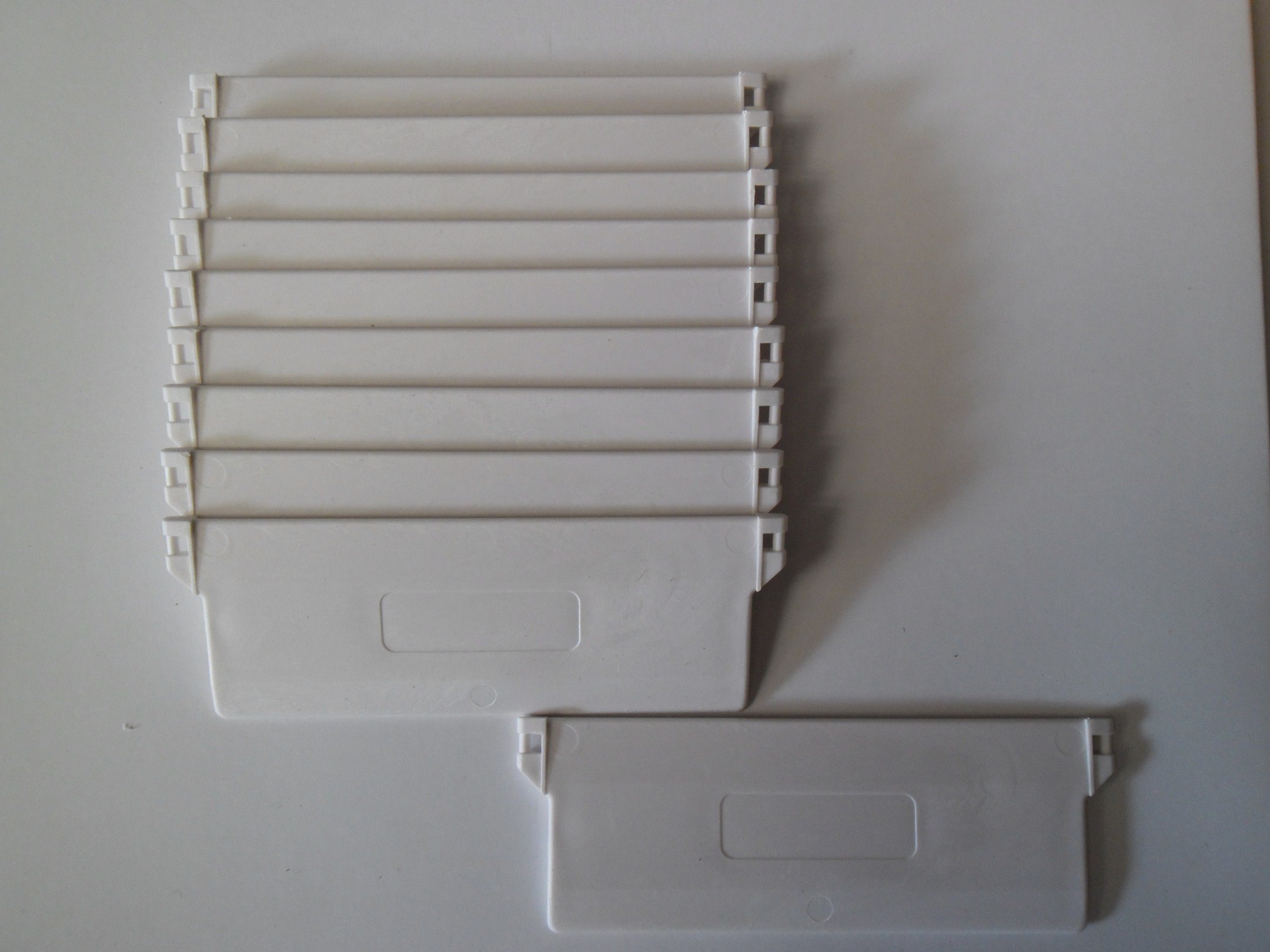 WDC ONLINE eXtreme Vertical blind slat weights white for 127mm (5") slats - Pack of 50