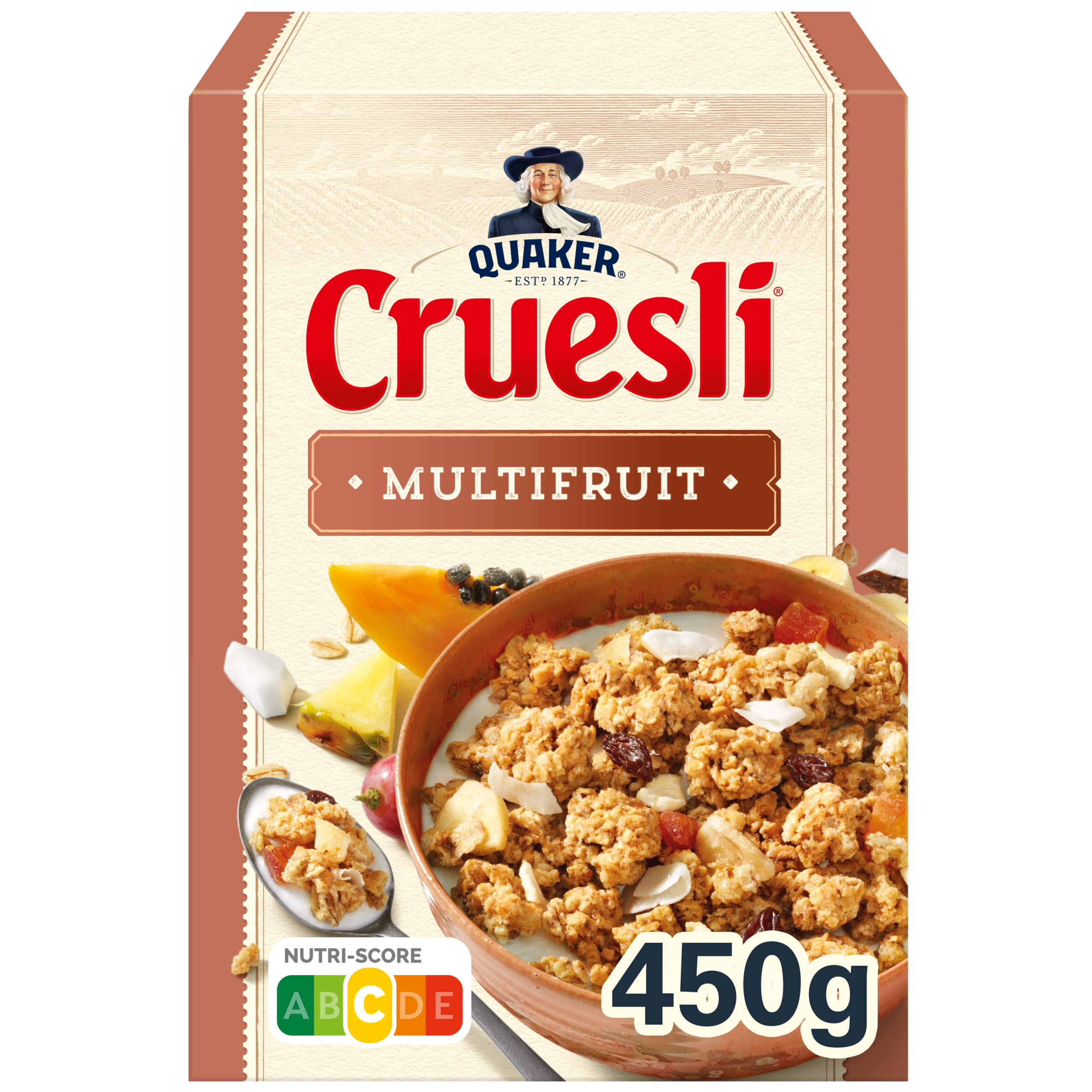 Quaker Cruesli Multifruit - Caja de 6 x 450 g