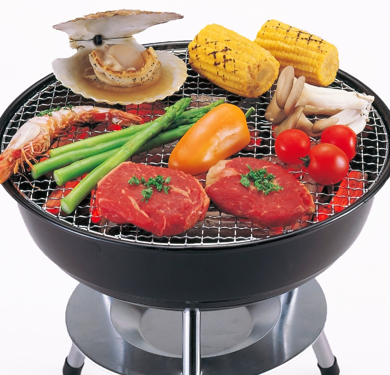 Amazon | キャプテンスタッグ ジェスカ 丸型 バーベキューアミ 340mm M