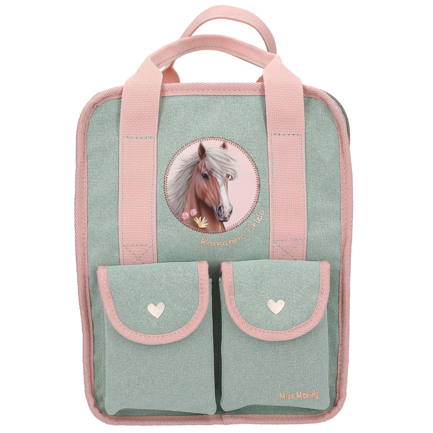 Depesche Unisex Children's 13406 Backpack, pink, Mittelgroße