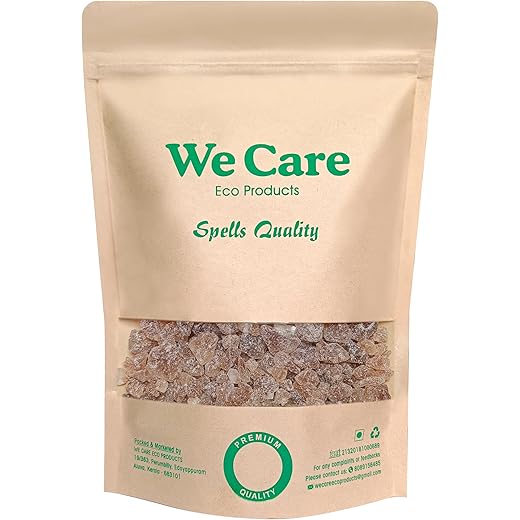 We Care Eco Products Natural Palm Sugar Crystals Whole | Panam Kalkkandu | Tal MishriI | From Kerala (1kg)