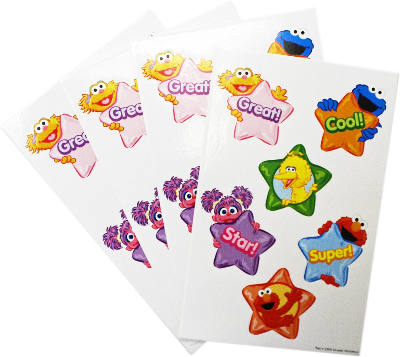 Sesame Street Star Studded Reward Sticker Collection (6 Stickers/Sheet)