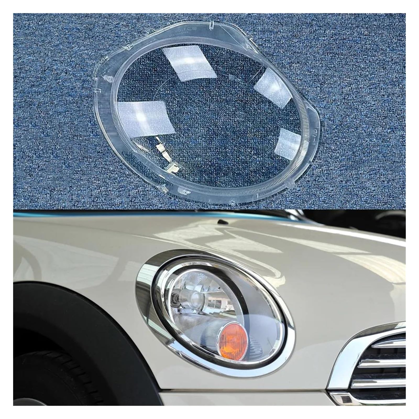 Amazon.co.jp: ヘッドライトレンズカバー ミニ R55 R56 2007-2013 