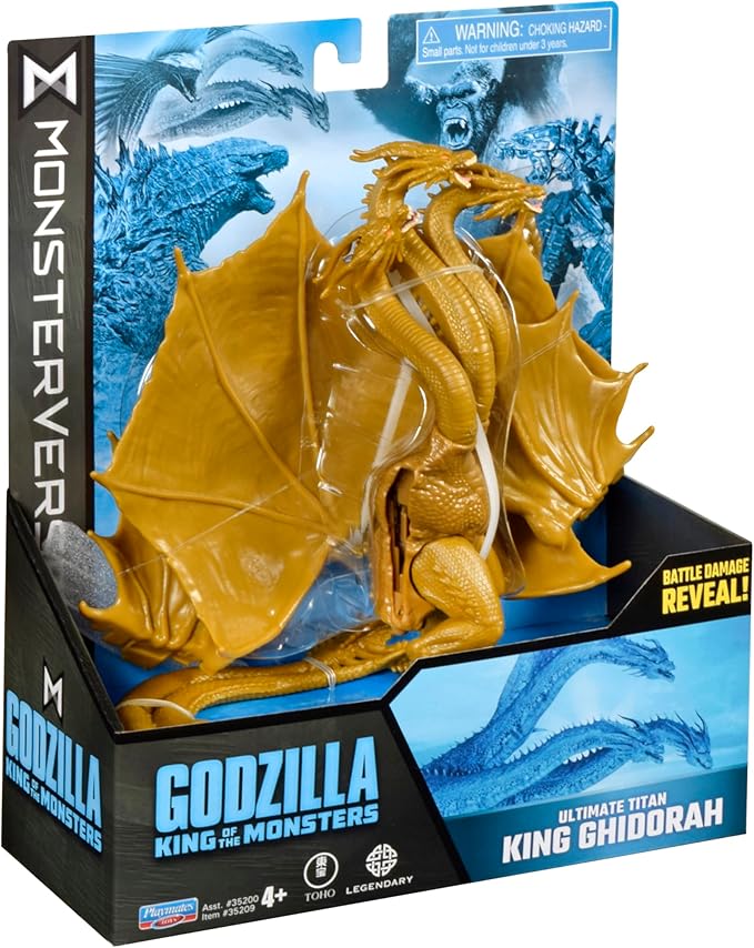 PlayMates Godzilla King of Monsters Monsterverse Figura de Acción King Ghidorah 6" miniatura 3