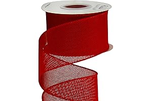 Ribbli Red Burlap Wired Ribbon: Spruce Up Your Outdoor Decor