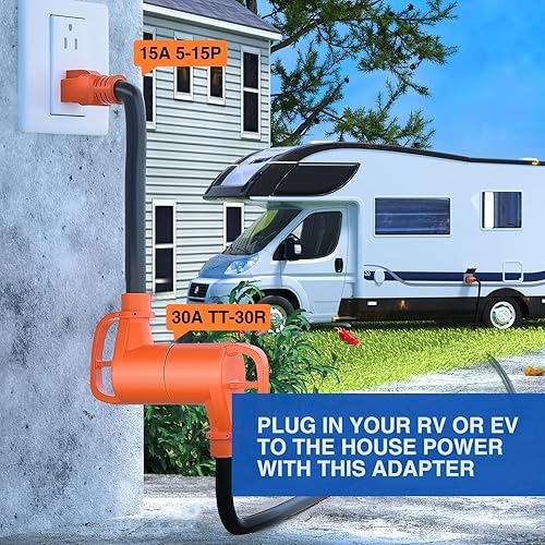 Miniatura 2 de Nilight Cable adaptador de alimentación para caravana de 15 amperios a 30 amperios 110V, alambre de cobre puro resistente calibre 10 ETL listado