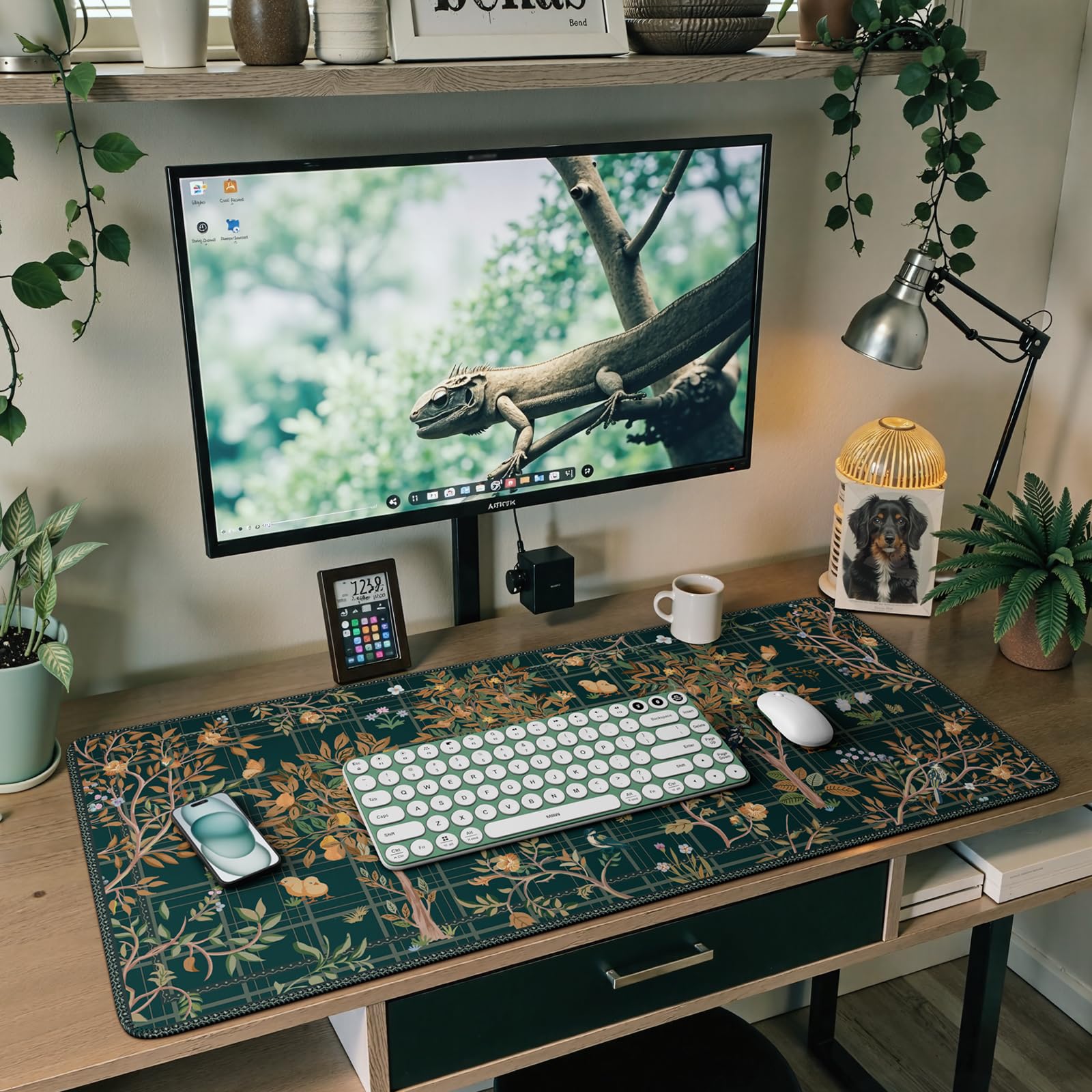 Picassosky Boho Desk Mat - Large Keyboard And Mouse Pad (15.7 X 31.5 Inches) - View #9