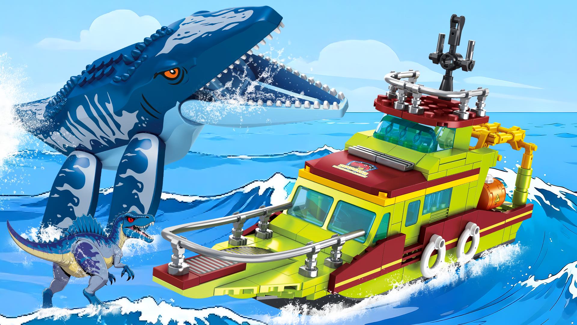 Amazon.com: kiothdre 3 in 1 Ocean Explorer Dinosaur Building Set