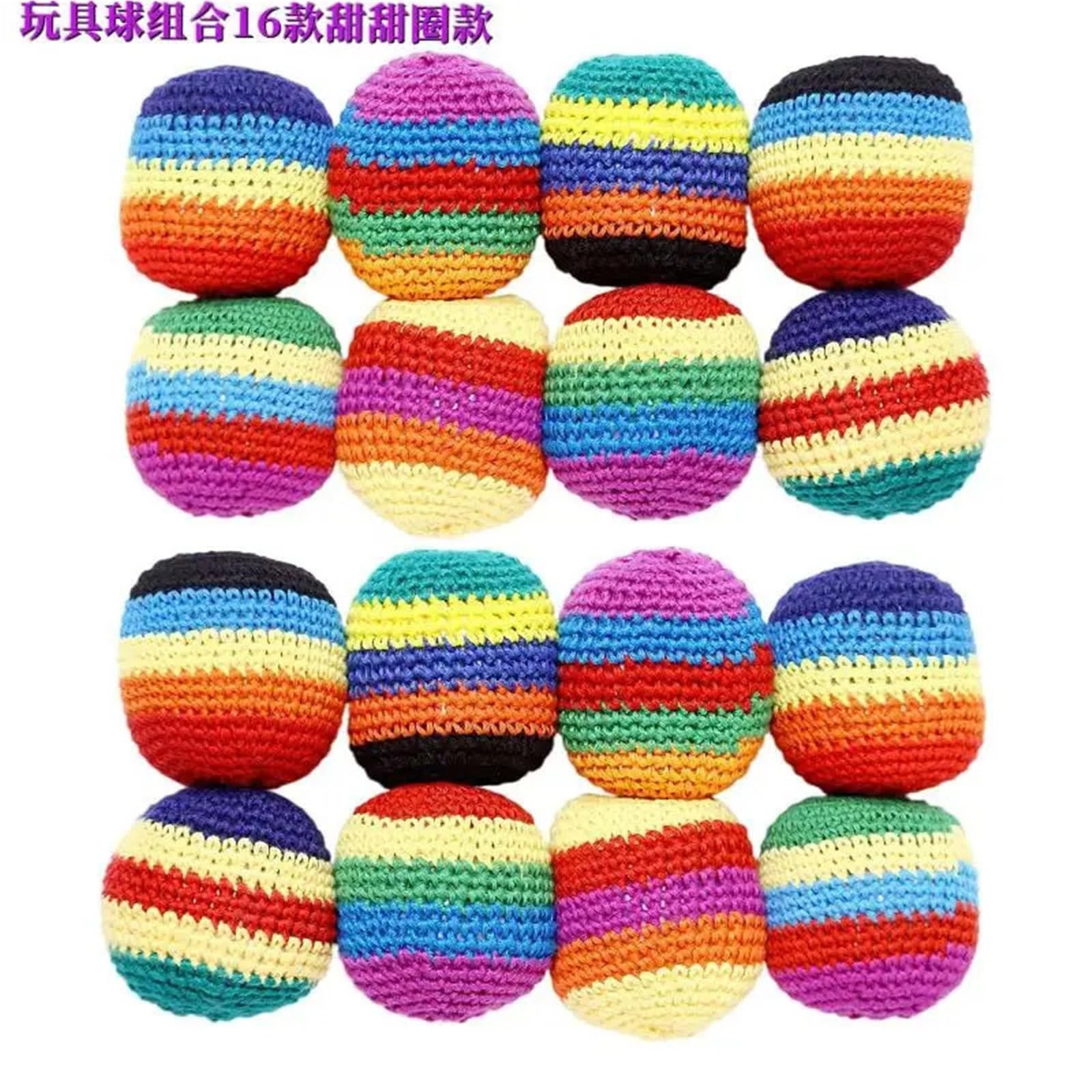 Handgemachte Footbags 1/6/12 Stück Outdoor Soft Handmade Footbag Säcke Jonglierbälle Langlebige Gruppenspielaktivitäten(Random 12pcs)