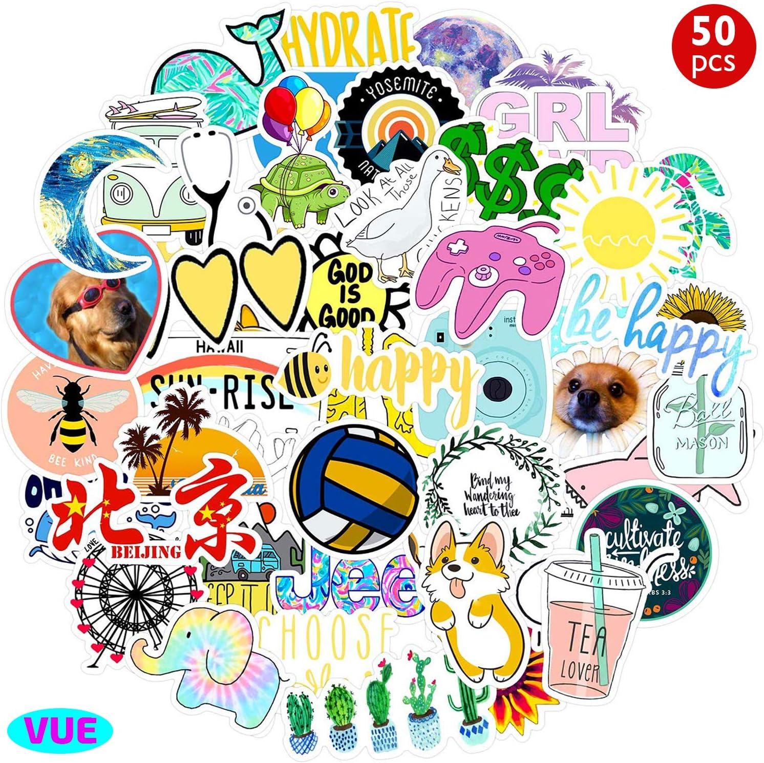 Amazon Vsco Hydro Flaskステッカー ハイドロフラスク用ステッカー ハイドロフラスク用ステッカー Vscoガール