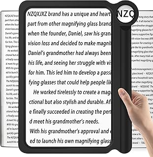 NZQXJXZ 30X 5X Leselupe für Senioren Groß, Große und Leichte Lupe, Bieten Volle Buchseite Sichtbereich, Perfekte Handheld Lupe für das Lesen von Kleinen Drucke und Low Vision, Schwarz