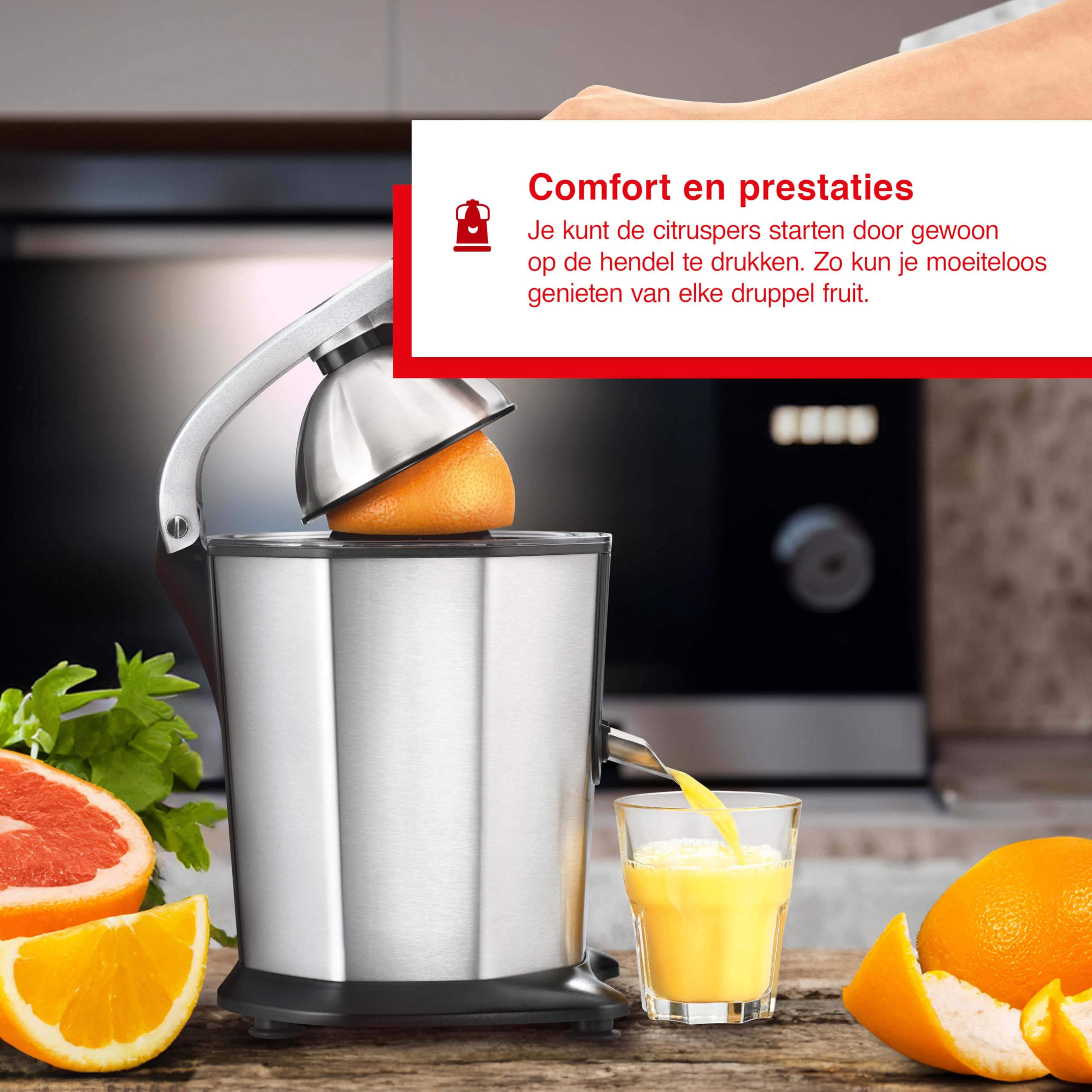 Elektrische Citruspers met Krachtige Motor en Efficiënt Elektrische Citruspers met Krachtige Motor en Efficiënt