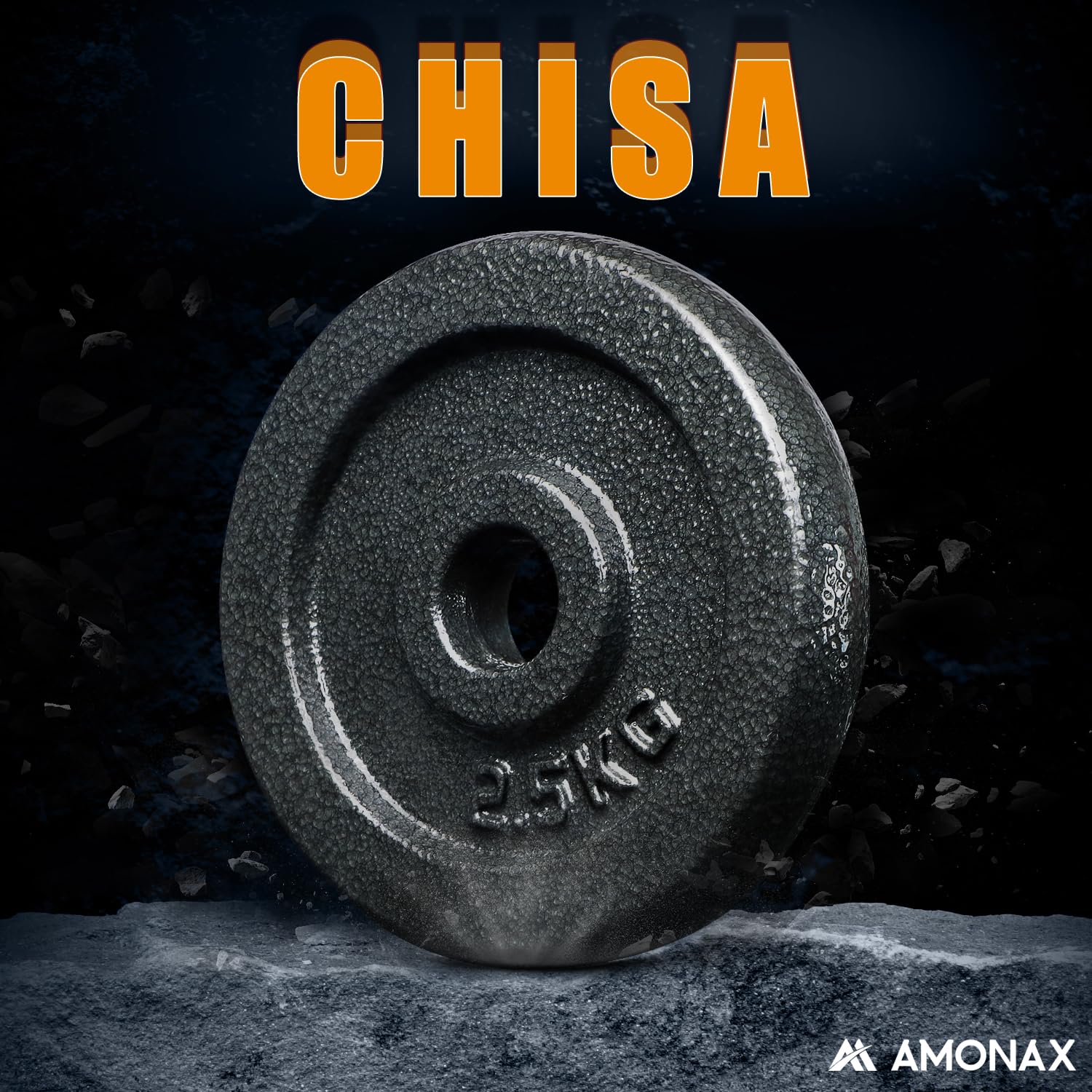 Amonax 15 20 30KG Pesi Palestra manubri Regolabili, Set Bodybuilding Attrezzi bilanciere con Dischi ghisa per Home Gym, Kit Sport Ideale per l'allenamento a casa, Dumbbells