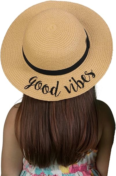 Good vibes straw hat Clearance