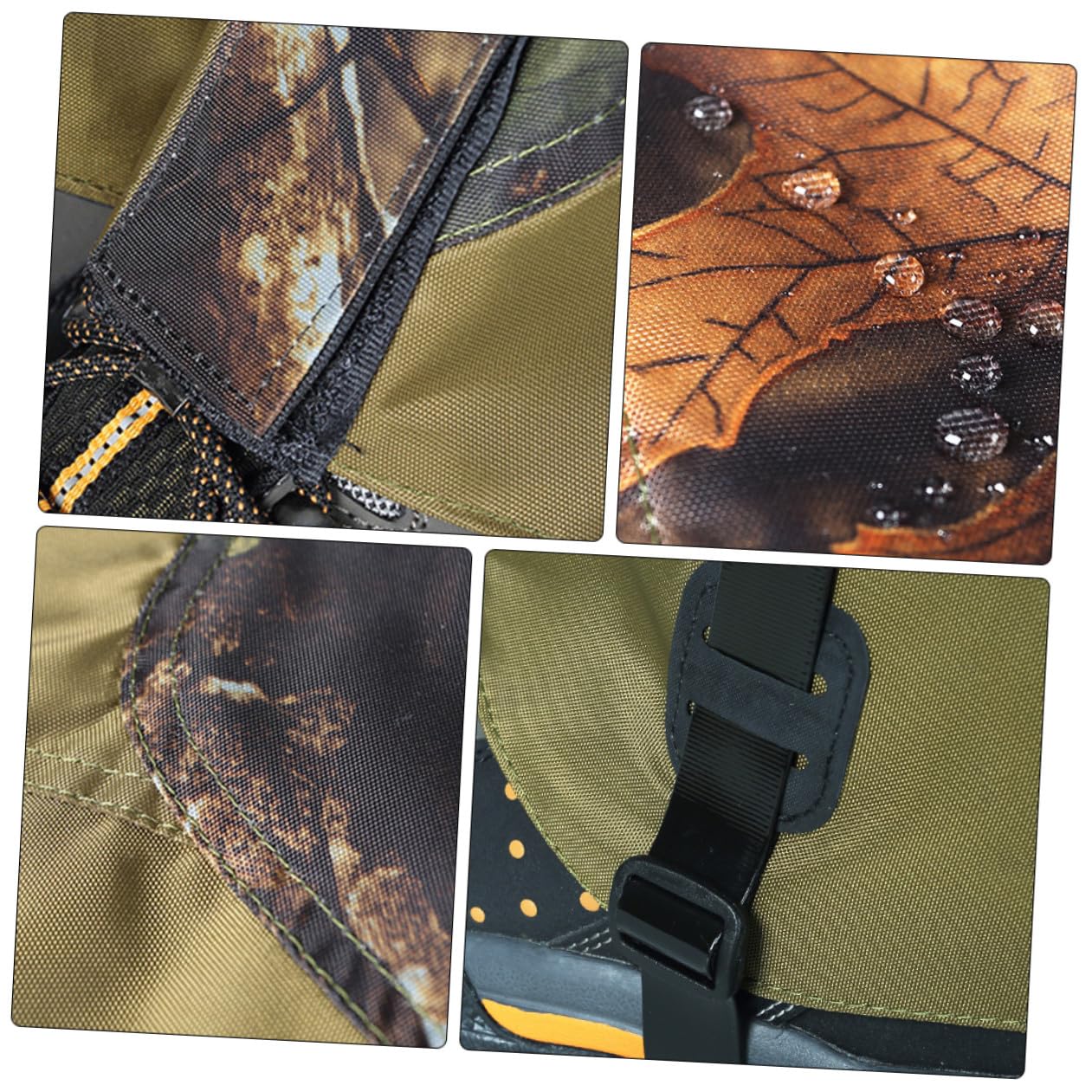 Abaodam Outdoor Gamaschen Verschleißfeste Schneestiefelgamaschen aus Oxford Stoff Atmungsaktive Beinschutz für Bergsteigen und Wüstendurchquerungen 1 Paar Fußabdeckung mit Leichtem Design