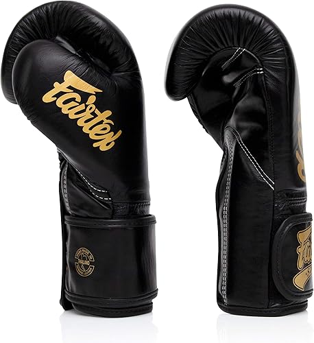 Miniatura 4 de Guantes de entrenamiento Fairtex Glory - Guantes de boxeo y MMA de cuero premium | Hechos a mano en Tailandia - Relleno de espuma absorbente de