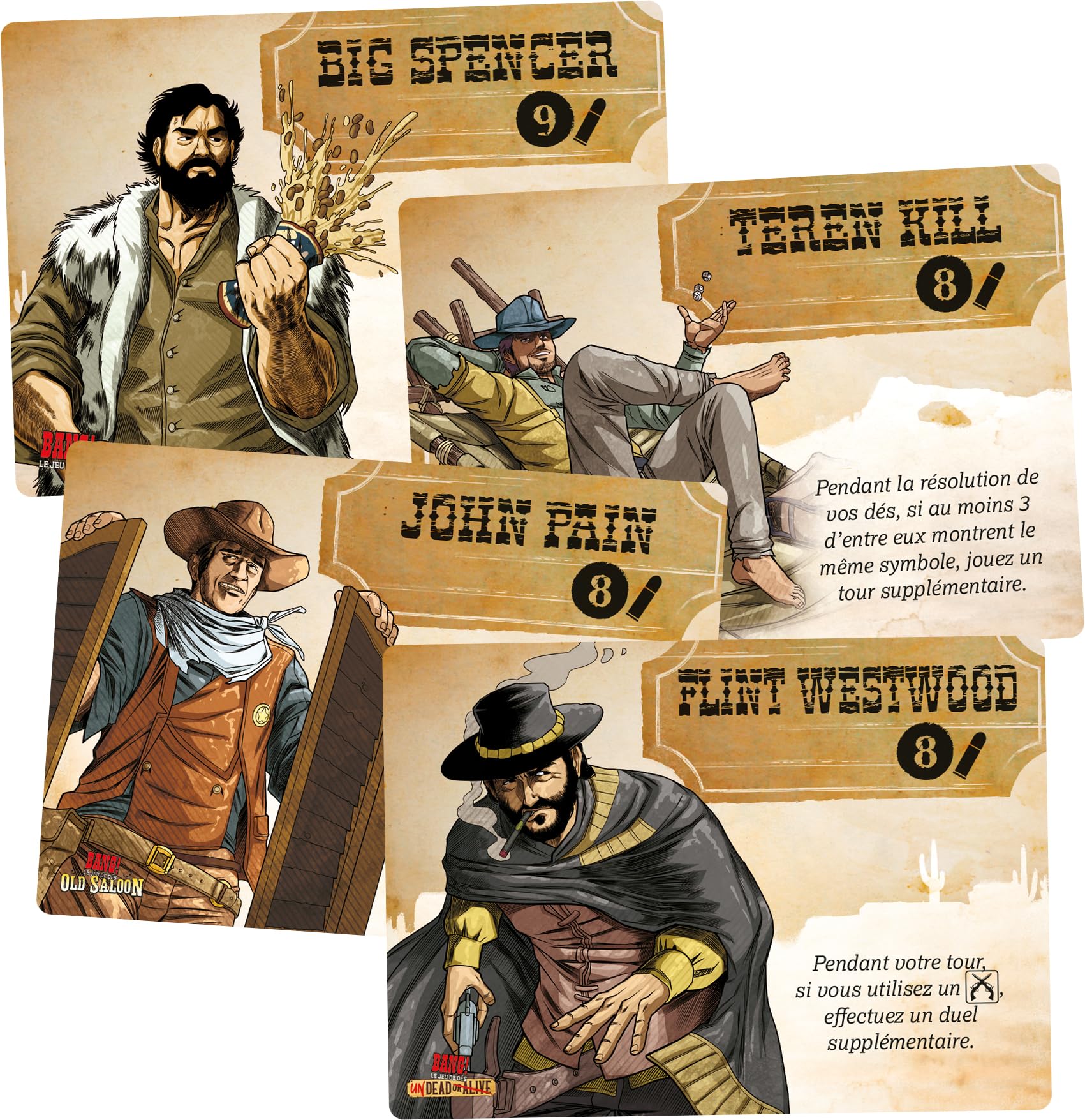 Asmodee - Bang Dice Explosion, DV Giochi, Coffret Jeu et Extensions, Jeu de dés Bluff et identité, Cadeau Jeu de société, Famille et Amis, Dès 8 Ans, Version Française
