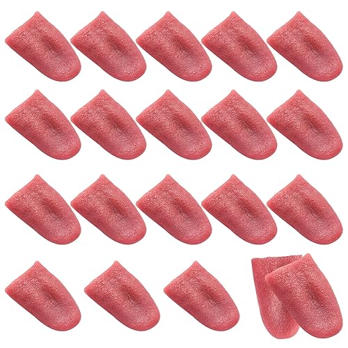 mifengda 20 Pack Halloween Fake Tongue Realistic False Tongue Horrible Stretchable Tongue Prop Tricks Prank Tongue for Halloween Magic Trick Accessories Magicians Prop