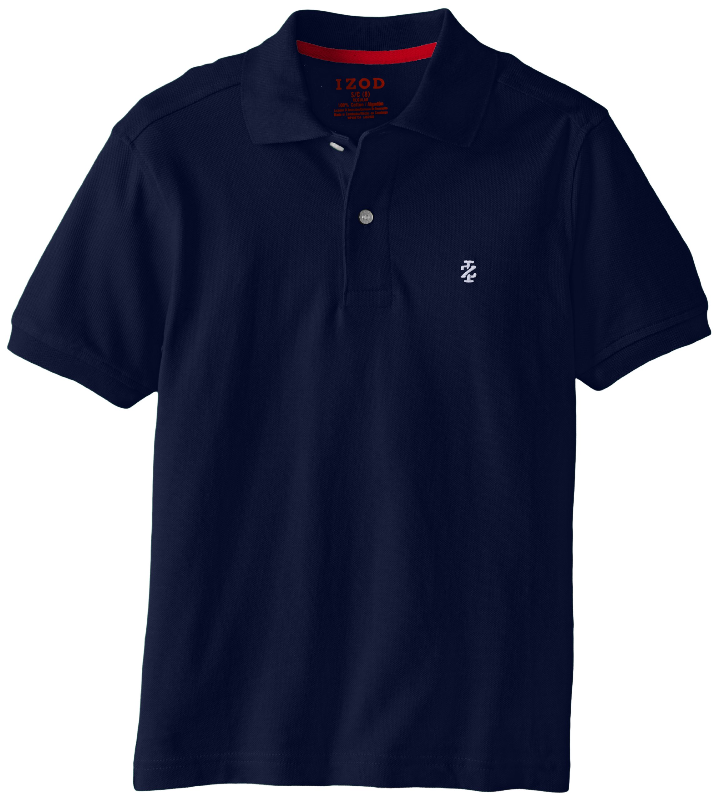 IZOD Boys' Short-Sleeve Solid Polo Shirt