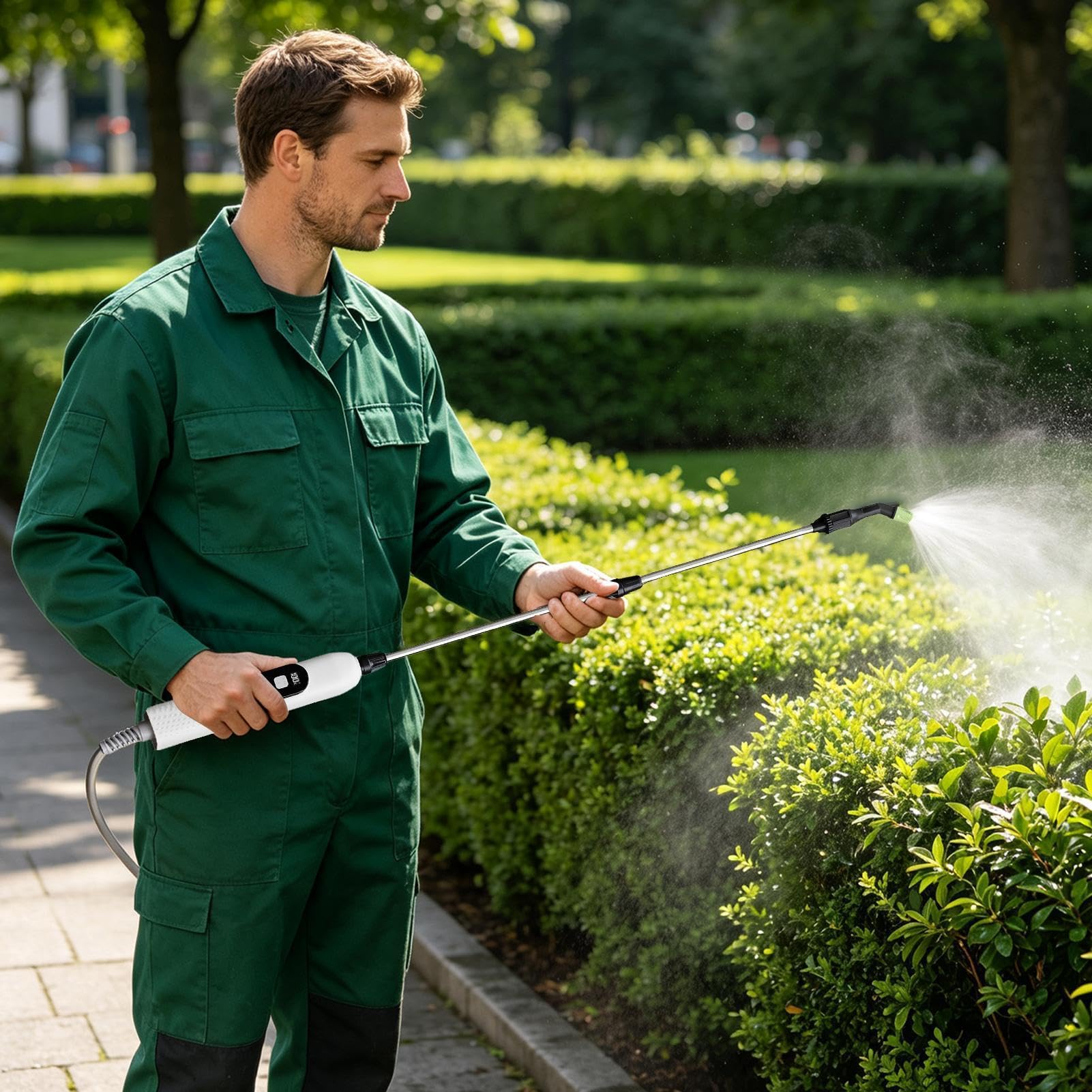 Elektrischer Bewässerungsstab, batteriebetriebener Gartensprüher