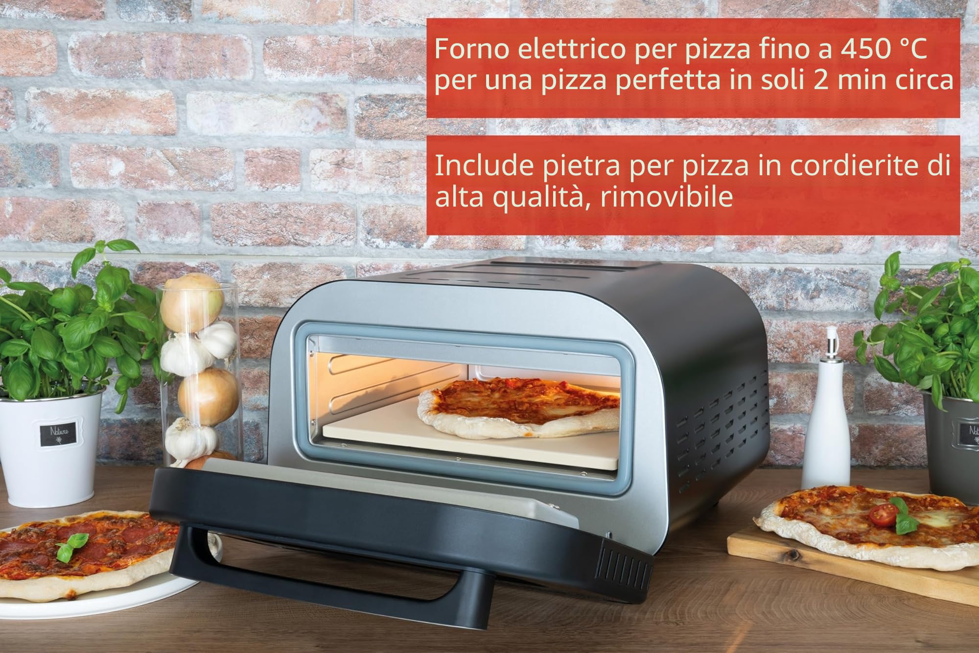 Unold Pizza Oven Don Luigi (68815) black Schwarz