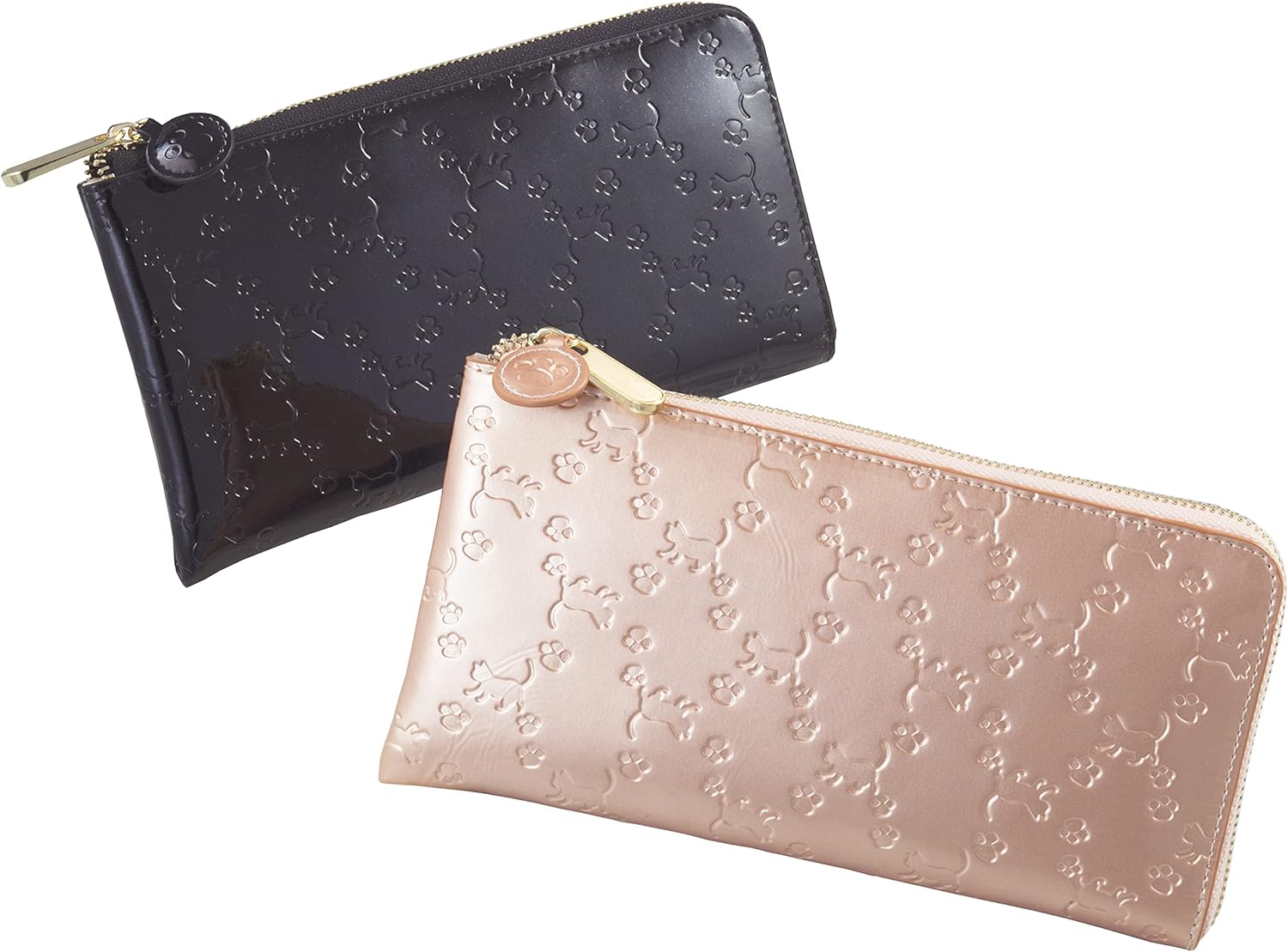 ねこ型押し牛革l型ロングウォレット ブラック レディース 財布 サイフ コインスルー 長財布 L字ファスナー 小銭 出し入れ 便利 使いやすい 大容量 収納力 にゃんこ 可愛い 牛床革 猫 かわいい おしゃれ エナメル 肉球 上品 ねこ スリム 大人女子 安心の定価販売 大人 牛革 ねこ型押し牛革l型ロングウォレット ブラック レディース 財布 サイフ コインスルー 長財布 L字ファスナー 小銭 出し入れ 便利 使いやすい 大容量 収納力 にゃんこ 可愛い 牛床革 猫 かわいい おしゃれ エナメル 肉球 上品 ねこ スリム 大人女子 安心の定価販売 大人 牛革