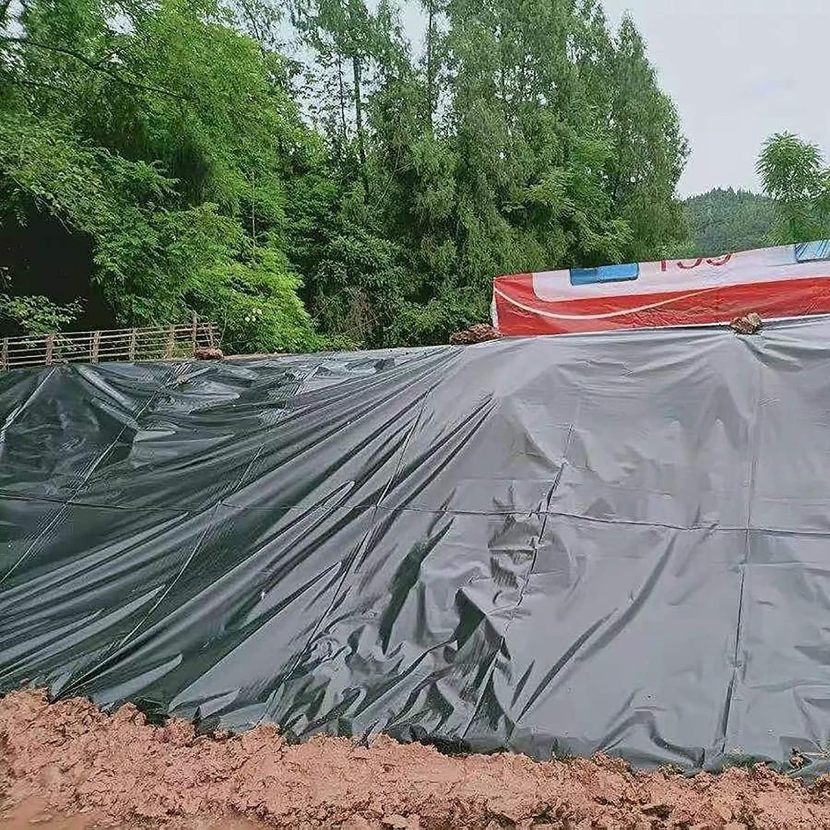 Rivestimento impermeabile per laghetto per piscine da giardino e grandi laghetti per pesci, resistente, resistente ai raggi UV, facile da installare, perfetto per piante acquatiche e pesci