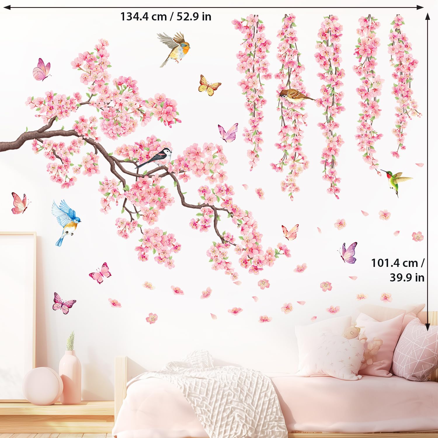 Amazon.co.jp: DECOWALL SG3-2320 桜の花 ウォール ステッカー デコ