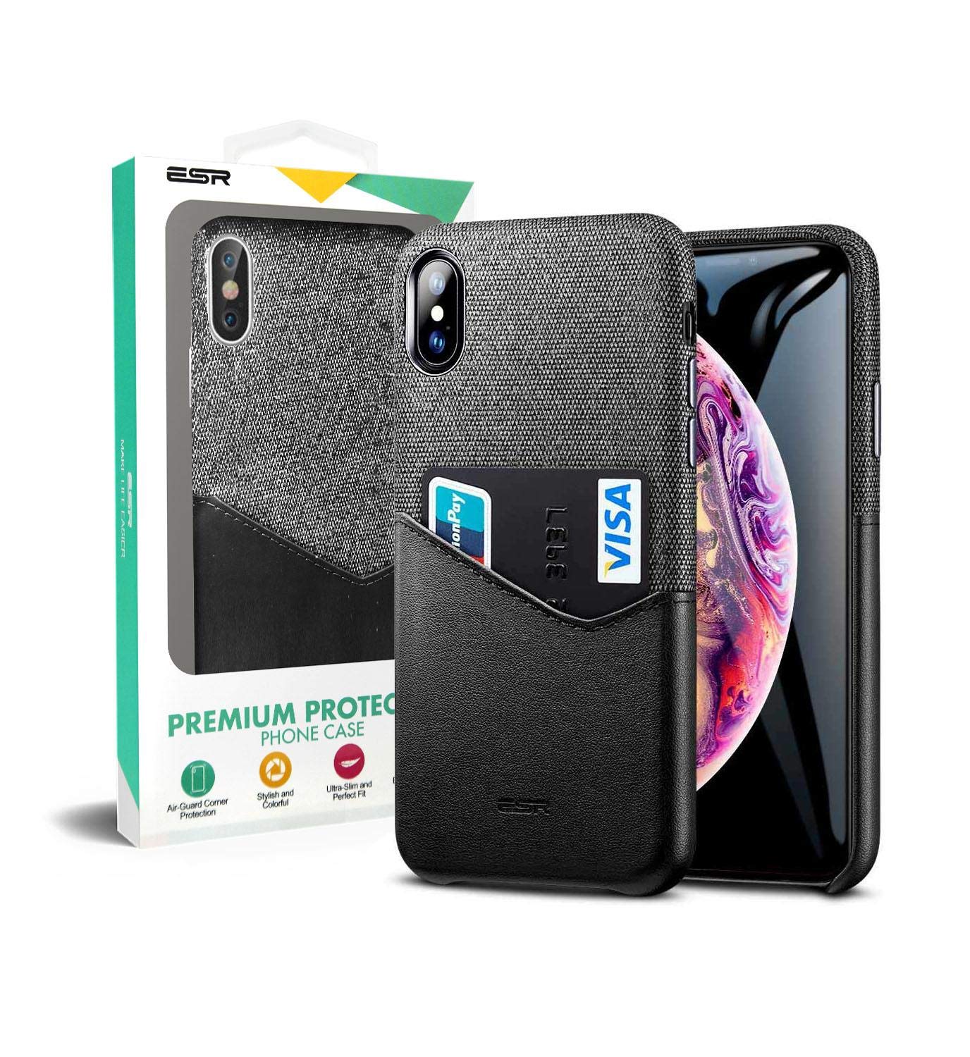 Esr Apple Iphone Xs Max Metro Series Wallet Case Soft Desertcart