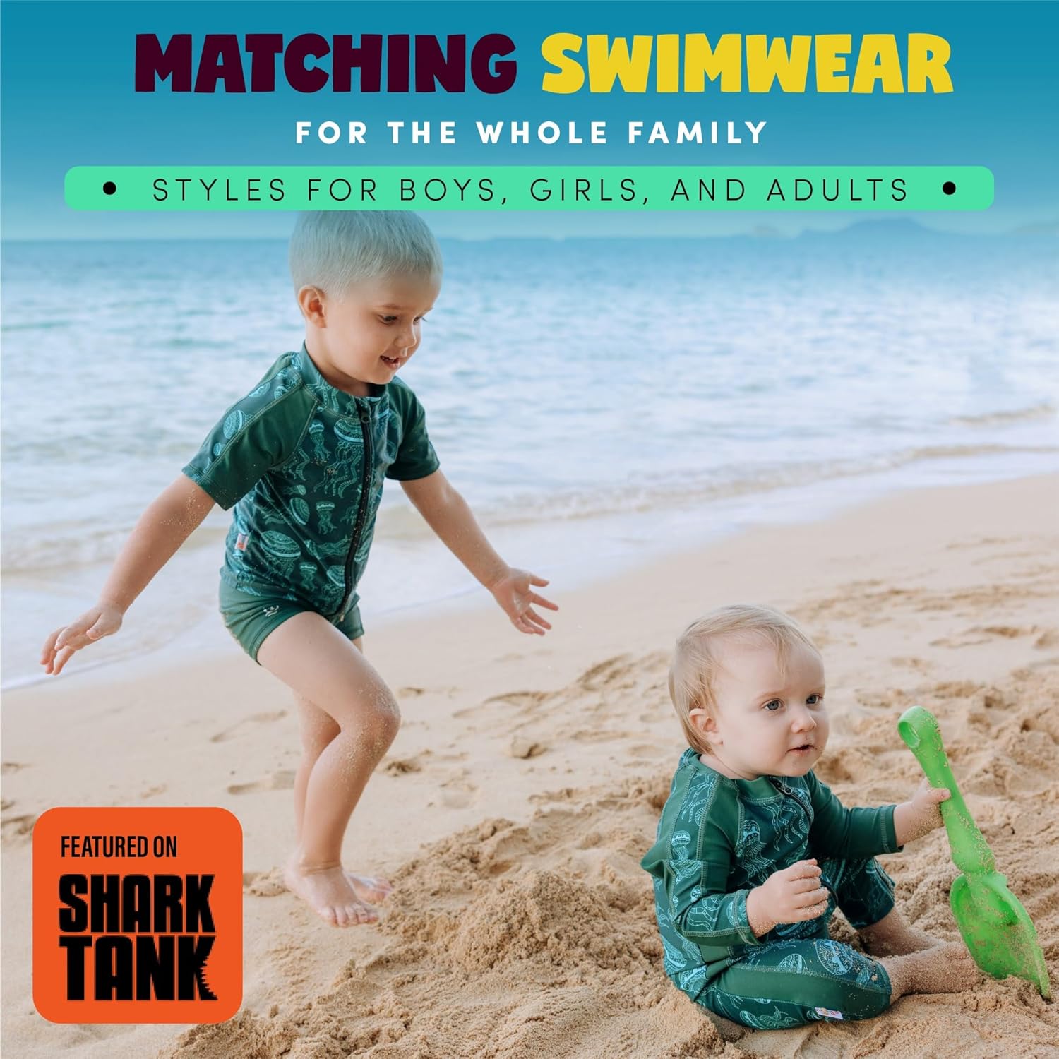 SwimZip Boys' Long-Sleeve UPF 50+ Swimsuit for Baby, Toddler, & Little Boys - Image 6