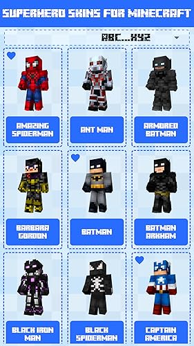 Superhero Skins for Minecraft PE