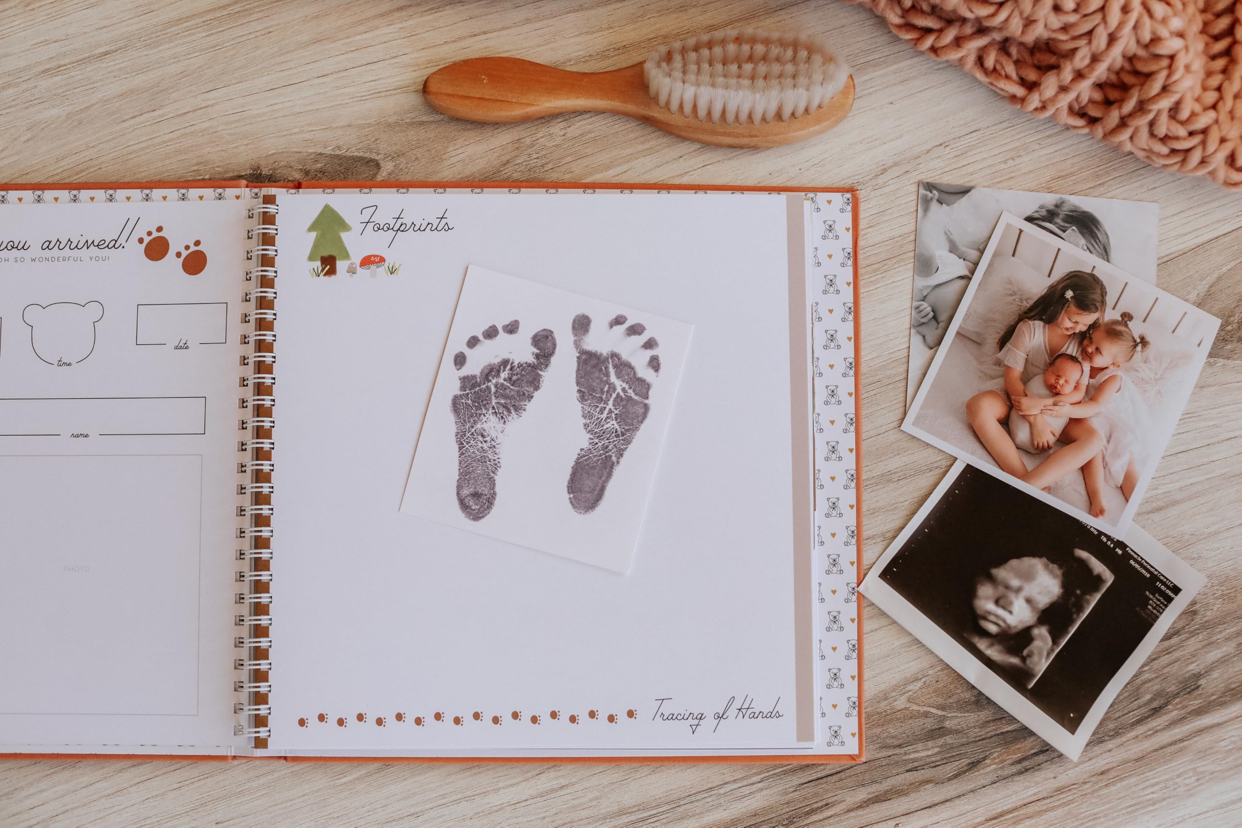 Lucy Darling Baby Erinnerungsbuch, Luxus Baby Erstes Jahr Buch & Fotoalbum für Baby Junge/Mädchen, Andenken Baby Bücher & Tagebücher, geschlechtsneutrale Erinnerungen & Meilensteinbuch,