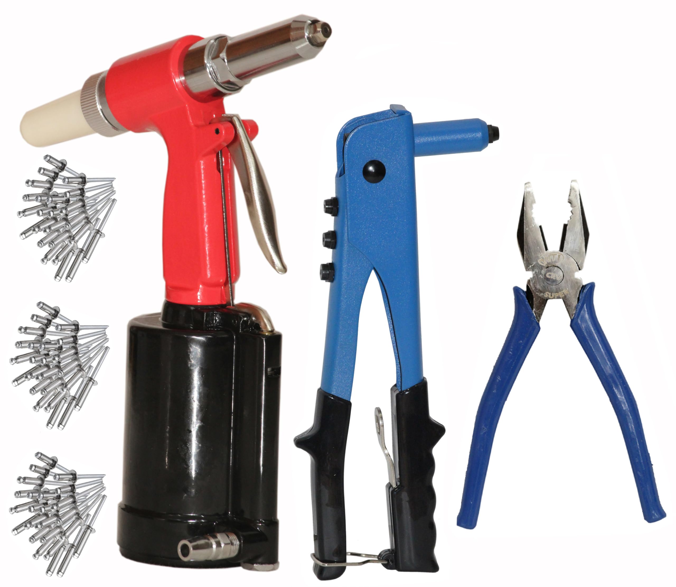 Digital Craft Pneumatic Tool Three-jaw Air Riveter Heavy Duty Riveting ...