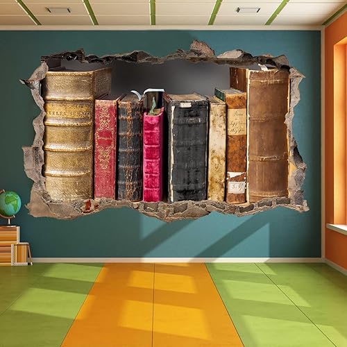 Miniatura 3 de Pegatinas de pared de planeta 3D con espacio destrozado, vinilo extraíble para decoración del hogar, calcomanías de vinilo de galaxia, arte para