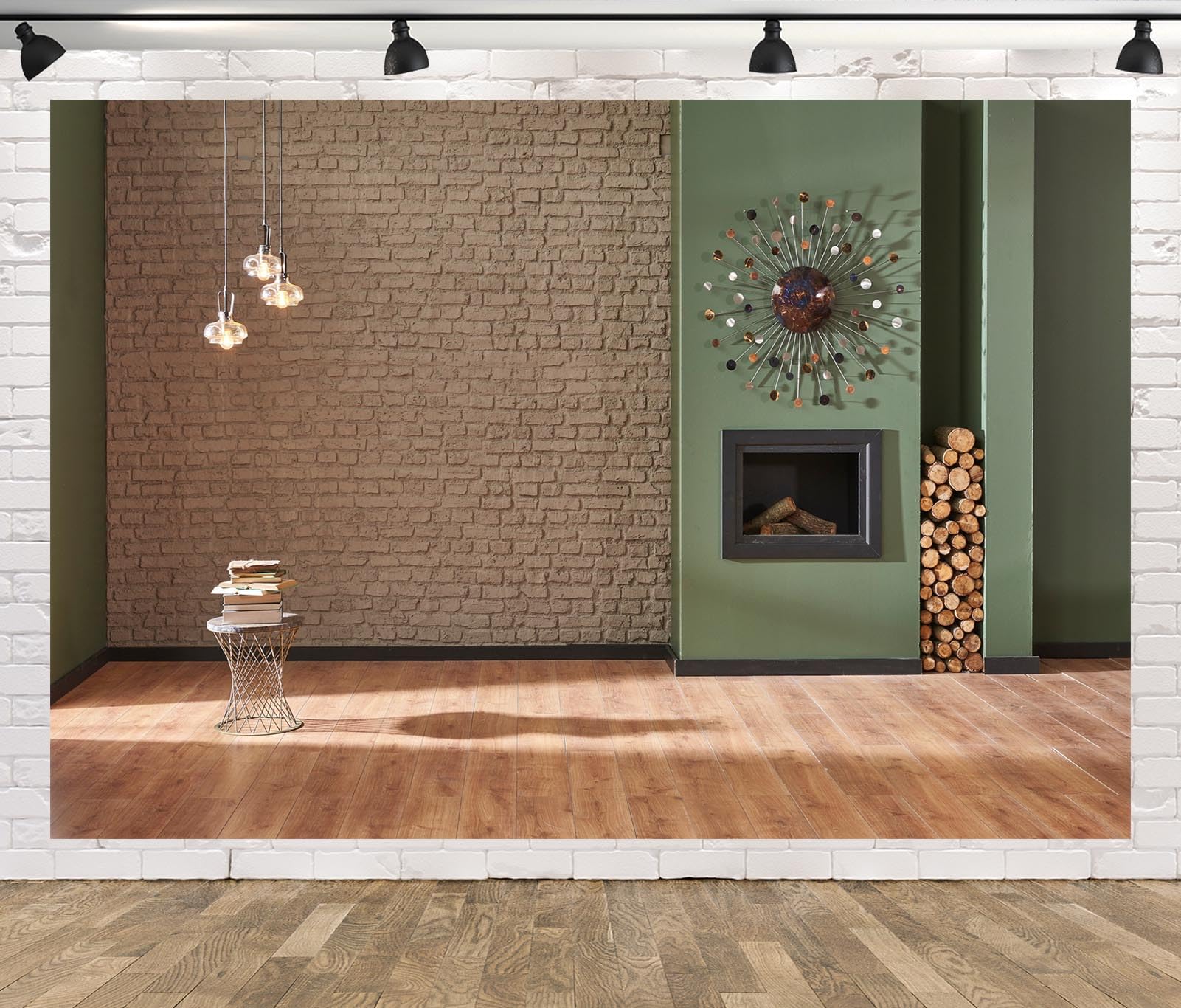AOFOTO Fotohintergrund – 1,8x1,8 M, Old School Spind Design, Vinyl, Für Studio & Events