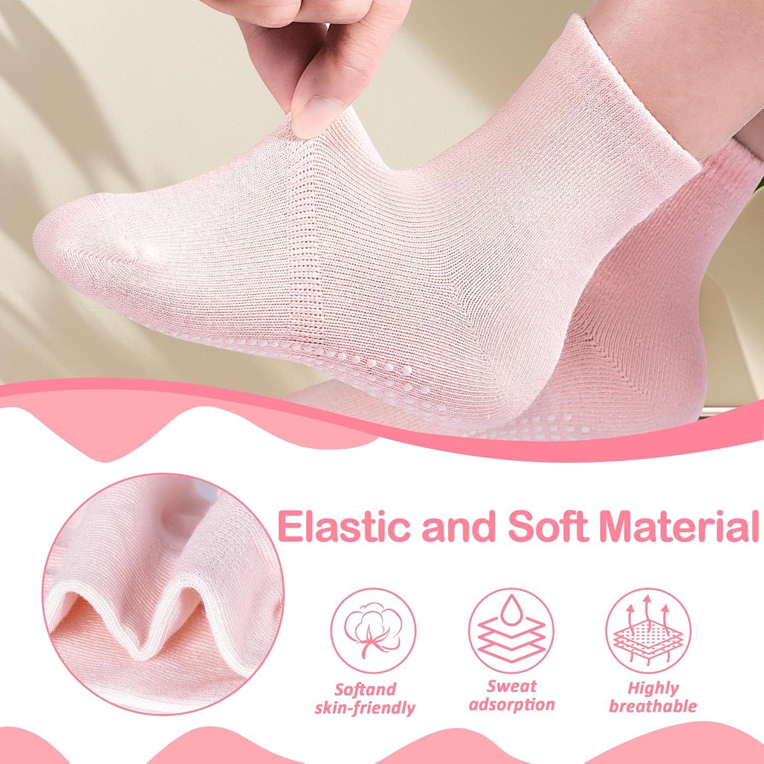 Tphon Toddler Socks, Baby Non Slip Socks for Boys Girls 12 Pairs Kids Infants Children Sock 6M-10Years - Image 4