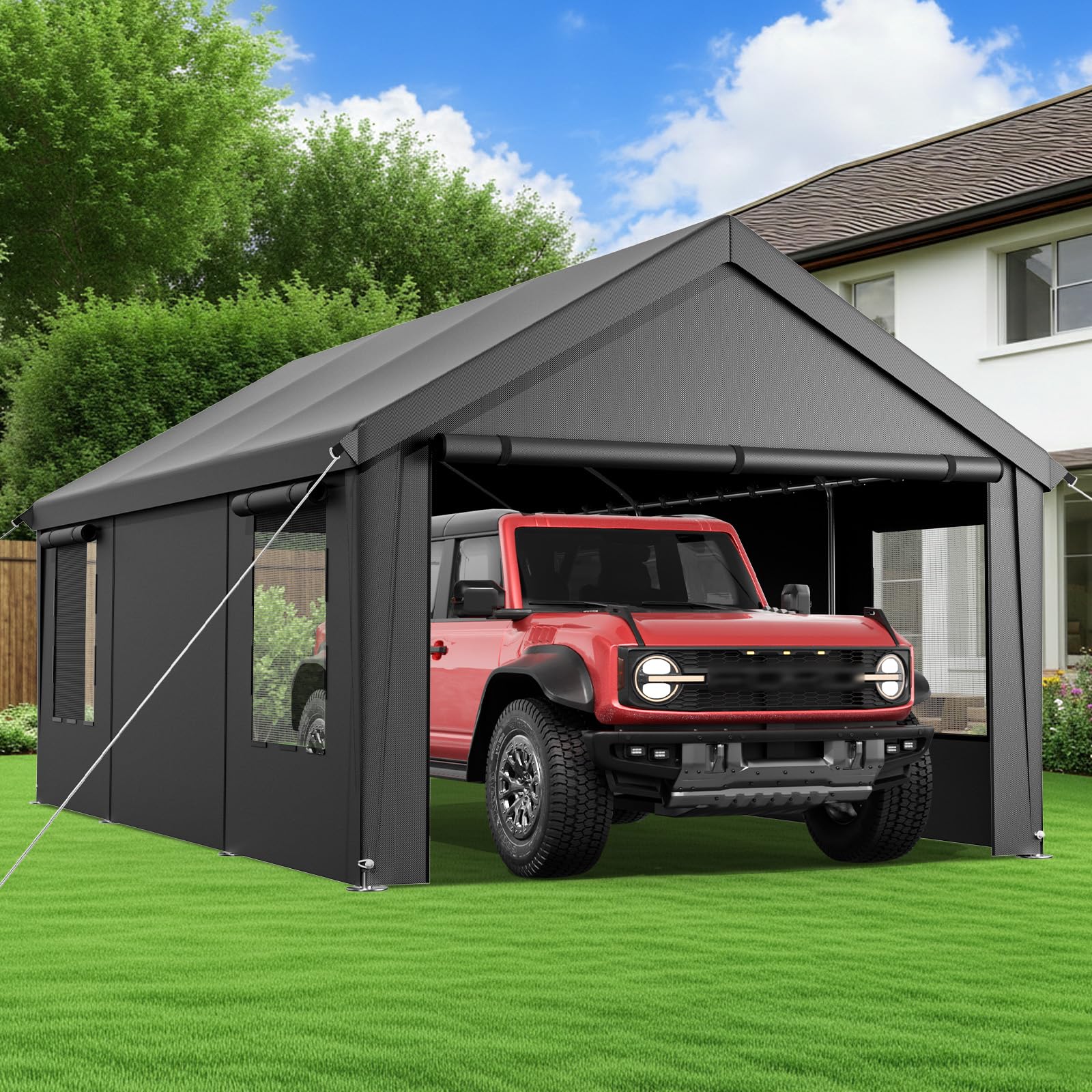 Amazon.com: Velway Carport Canopy & Portable Garage – Car Shelter