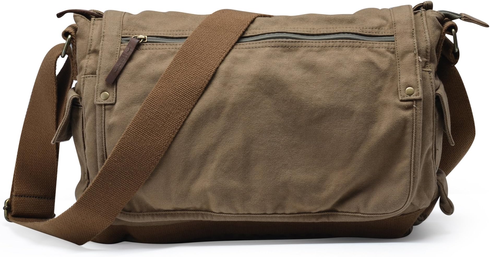 GOOTIUM Canvas Messenger Bag - Vintage Cross Body Shoulder Satchel