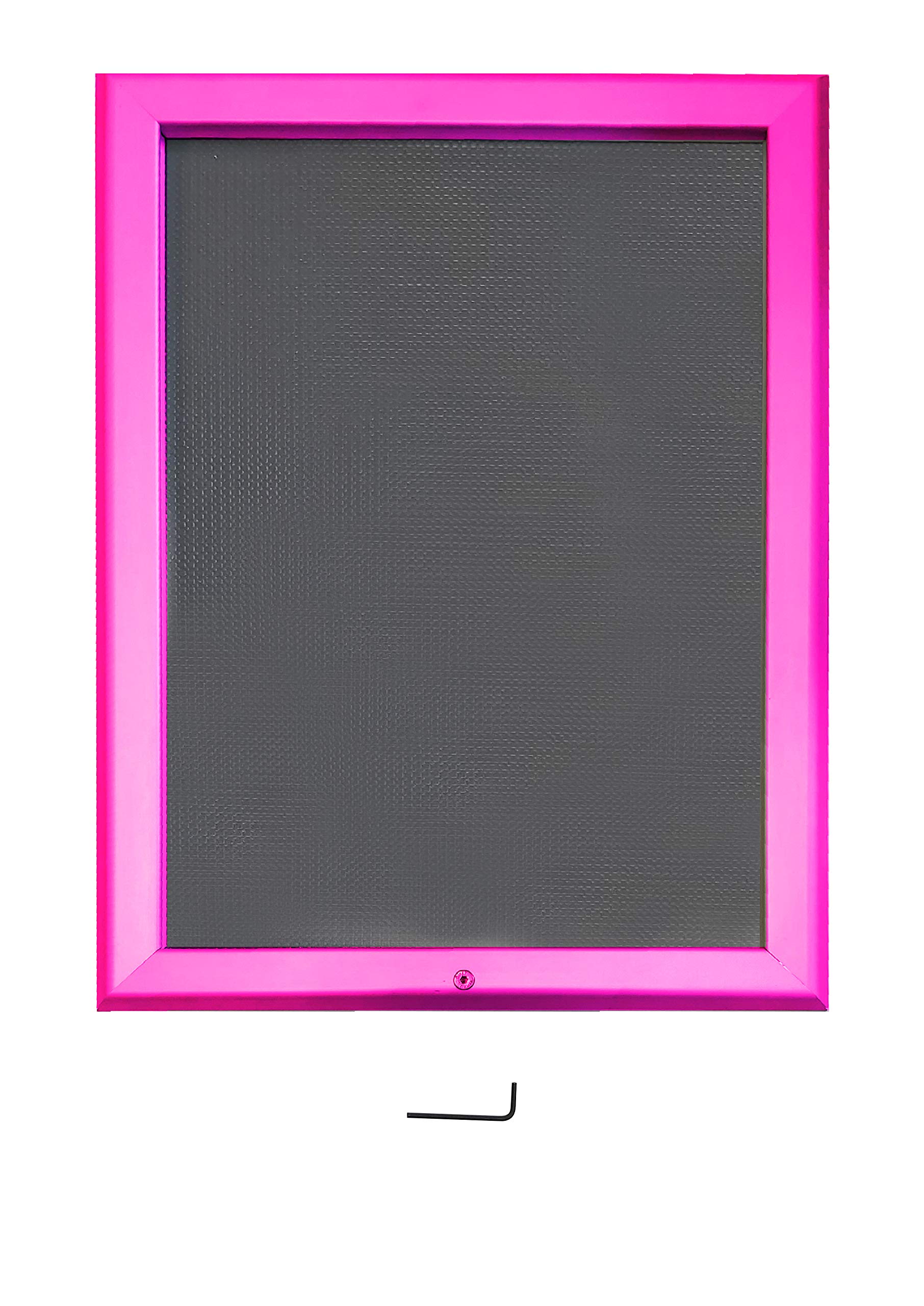 A0 Lockable Silver Black Blue White RED Mitered Snap Frames Aluminium Wall Posters Holder Click Frame Picture Clip Display Retail Wall Notice Boards (Pink)