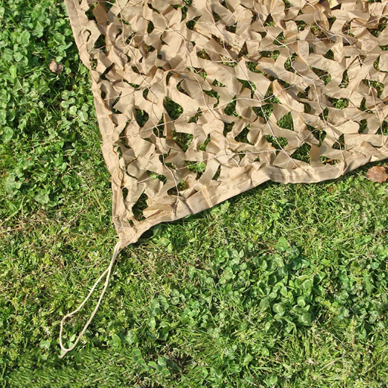 Red De Camuflaje Reforzada 2×3m 3×3m 3×4m 3×5m 4×8m,Red De Sombra Decorativa,Malla De Camuflaje Militar,Camping,Caza,Red De Camuflaje De Protección Solar,Cubierta De Coche,Yellow-5×9m(16.4*29.5ft)