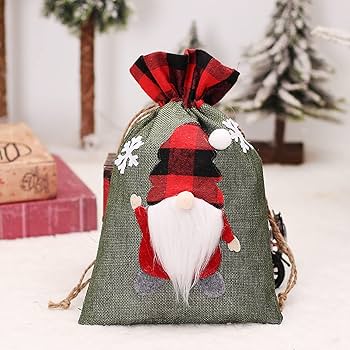 Christmas gnome gift bags Clearance