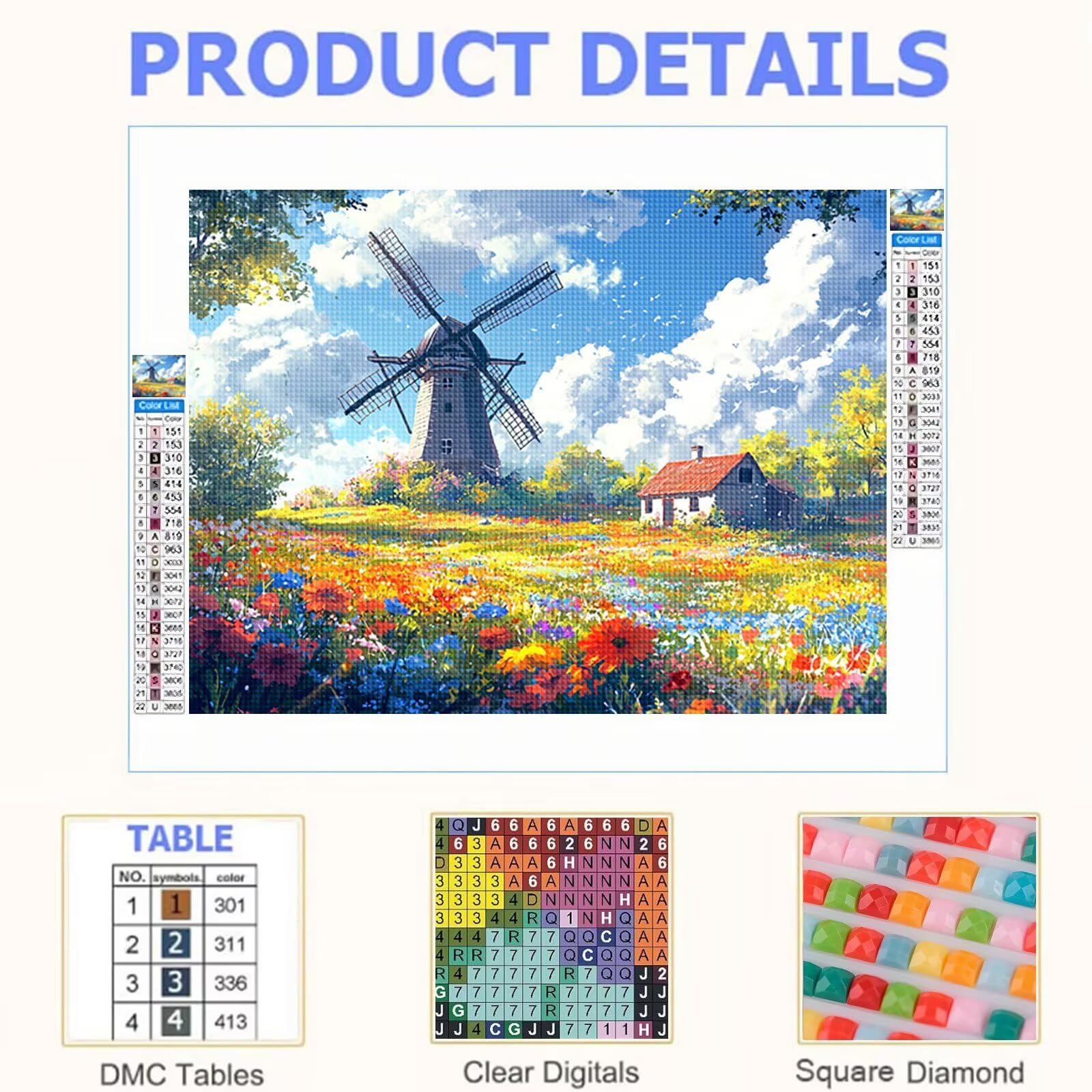 Diamond Painting Erwachsene Landschaft Diamant Painting 80x60 cm T0-974