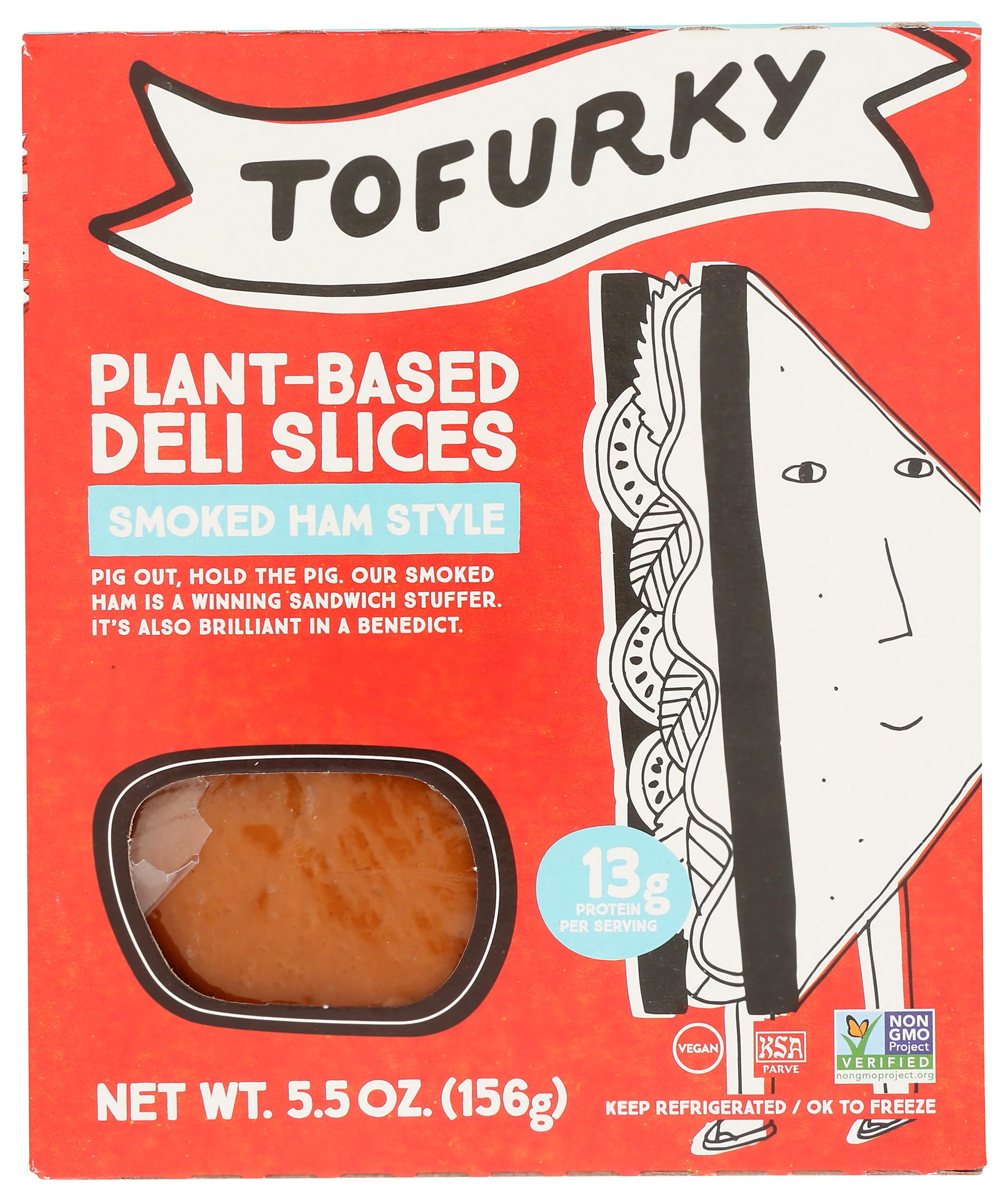 Tofurky, Plant Based Deli Slices Smoked Ham Style, 5.5 Ounce