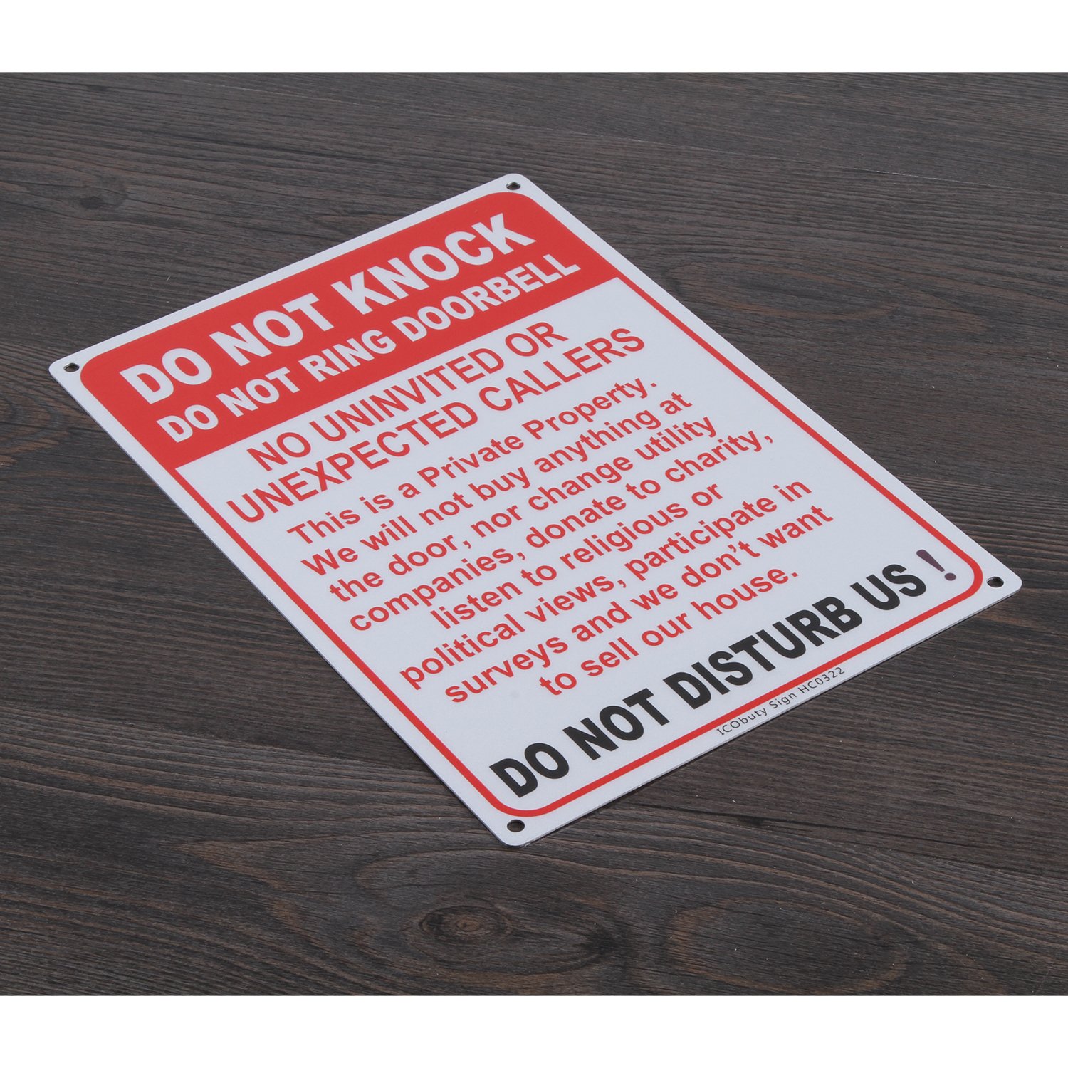 DO NOT DO OKUMANCHOJA Ring 28号 Amazon.com: ICObuty Do Not Knock Do Not Ring Doorbell Do Not