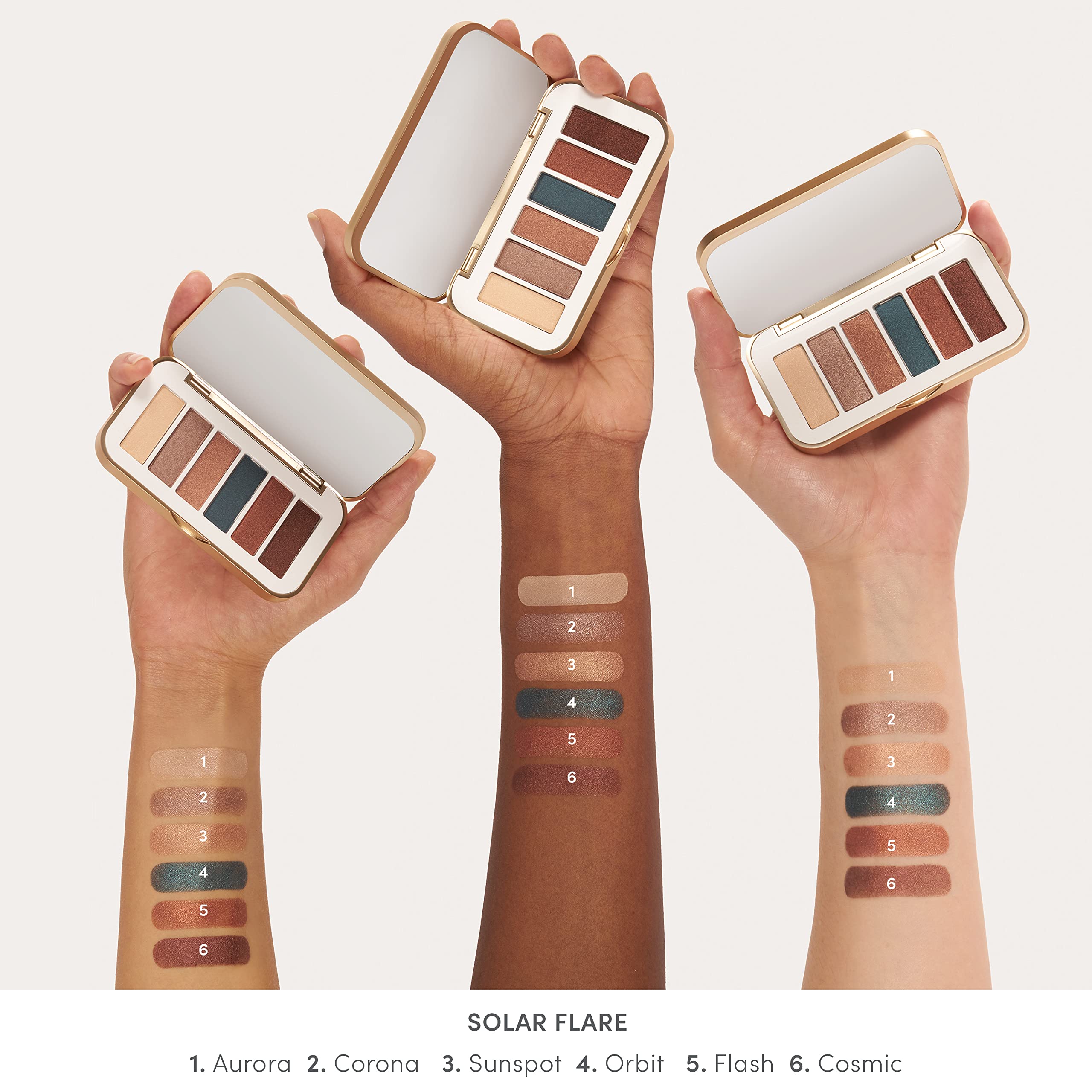 PurePressed Eye Shadow Palette - Solar Flare by Jane Iredale for Women - 0.12 oz Eye Shadow
