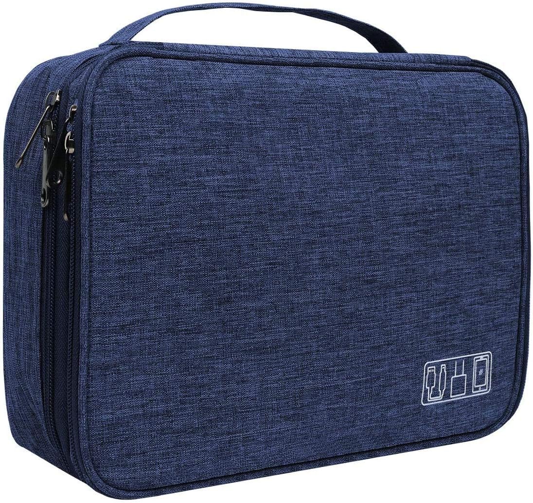 Electronics Organizer, Jelly Comb Digital Equipment Cable Organizer Bag Waterproof Journey Cable Storage Bag for Charging Cable, Energy Financial institution, iPad