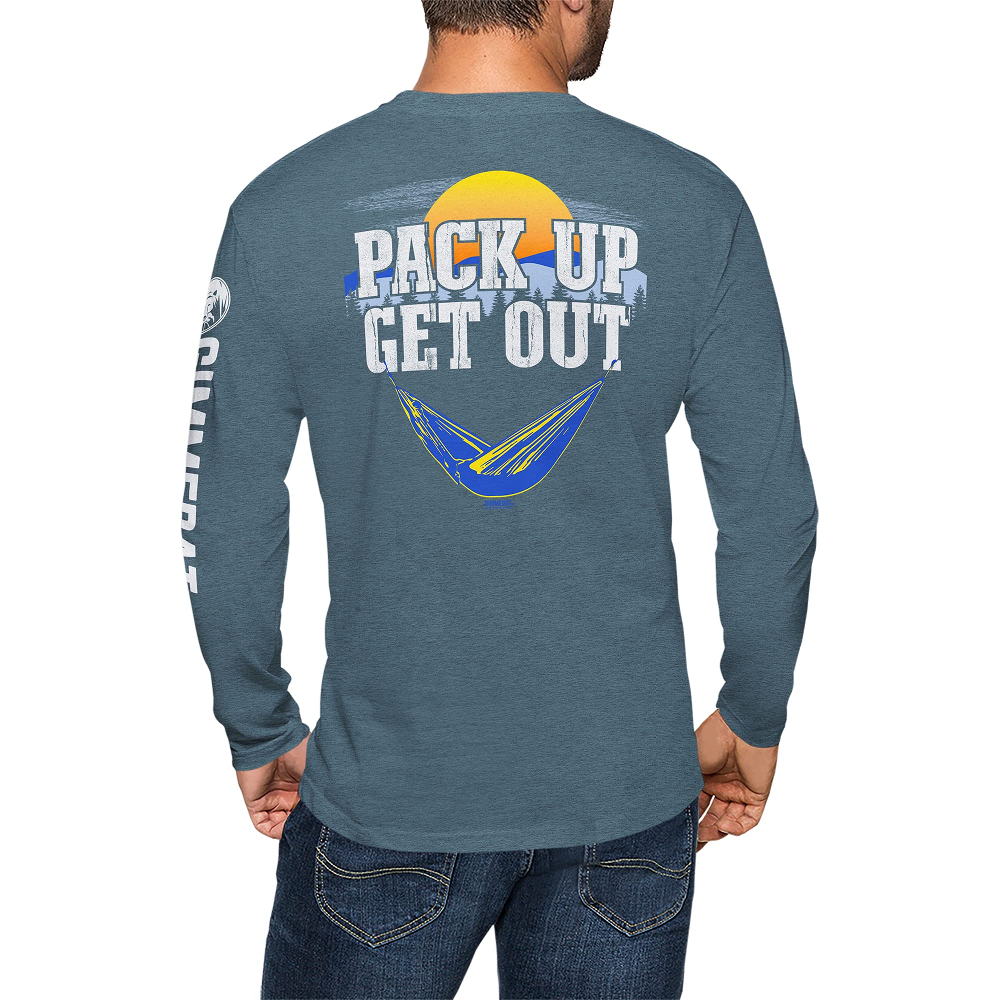 GIMMEDAT Pack Up Get Out Long Sleeve Outdoor Camping Men Women Tshirt