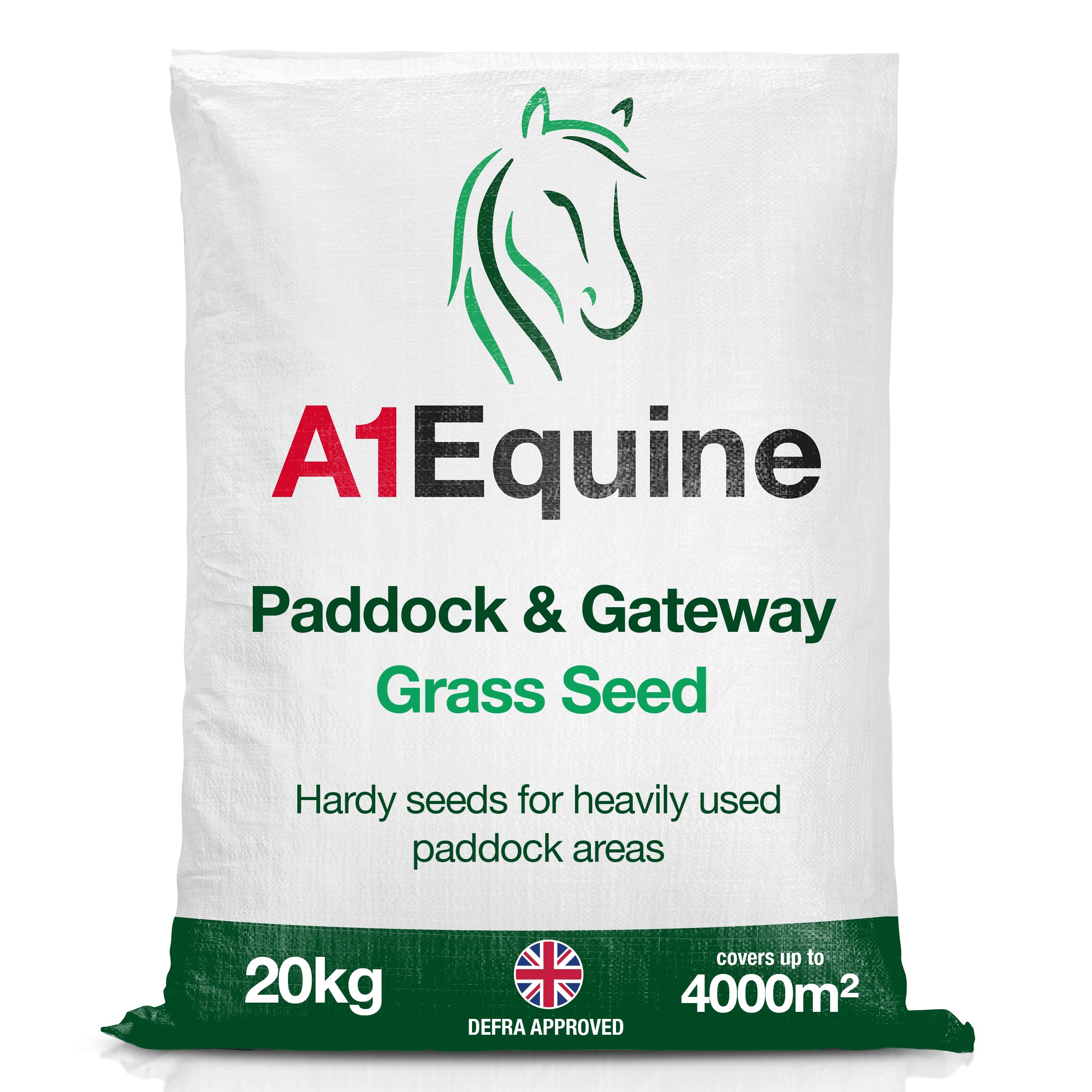 A1 Lawn Paddock & Gateway Grass Seed, Hard Wearing, Fast Growing, Repair