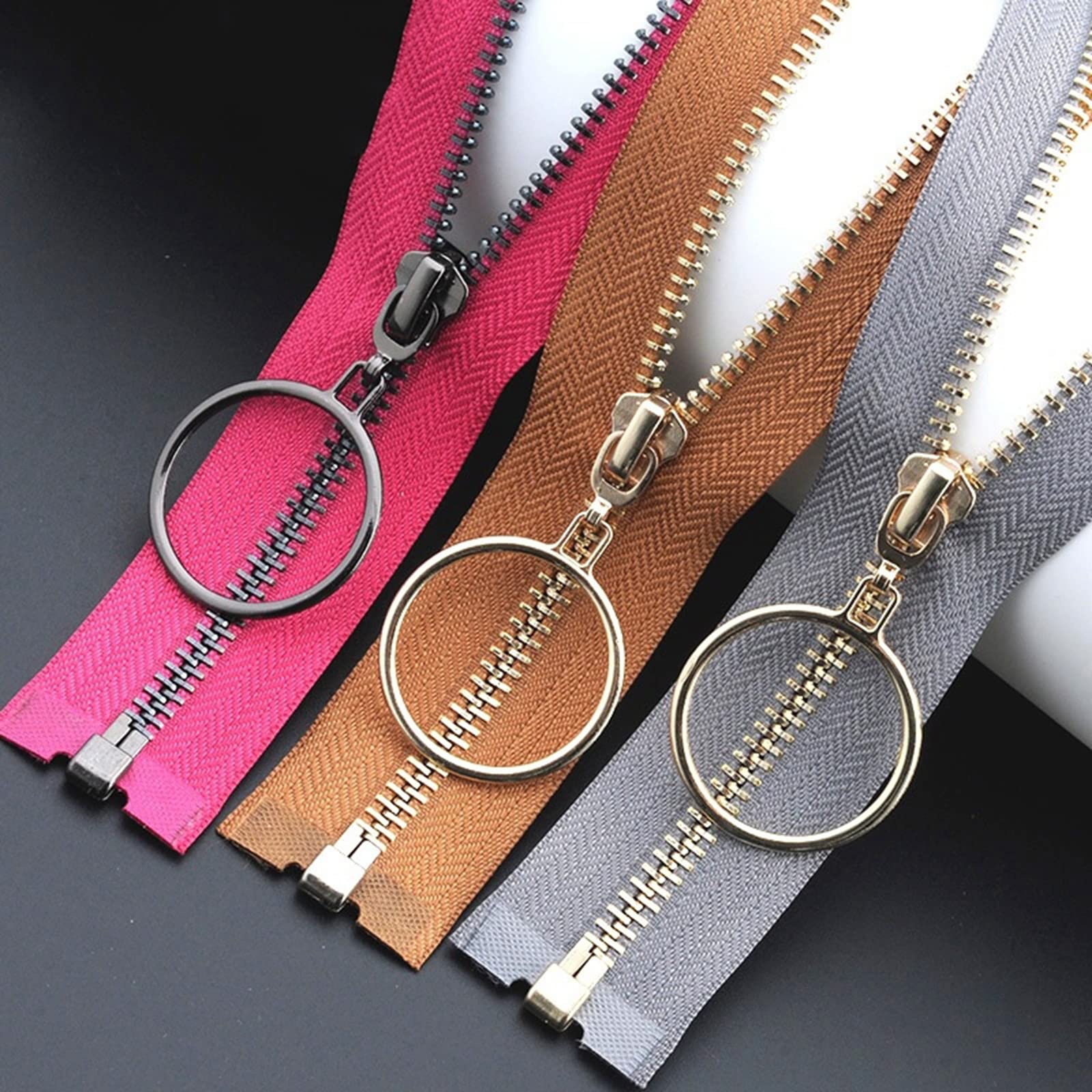 Zips,Zipper,Zips For Sewing,1pcs 5# Metal Zippers 85 cm Open